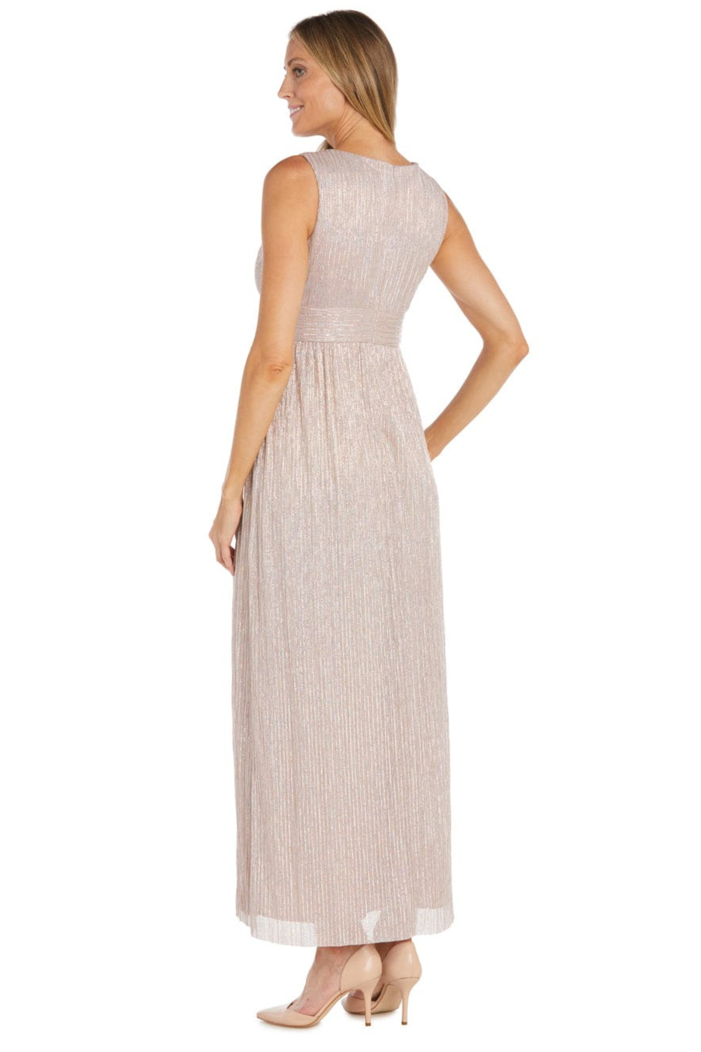 R&M Richards Metallic Shimmer Jacket Dress