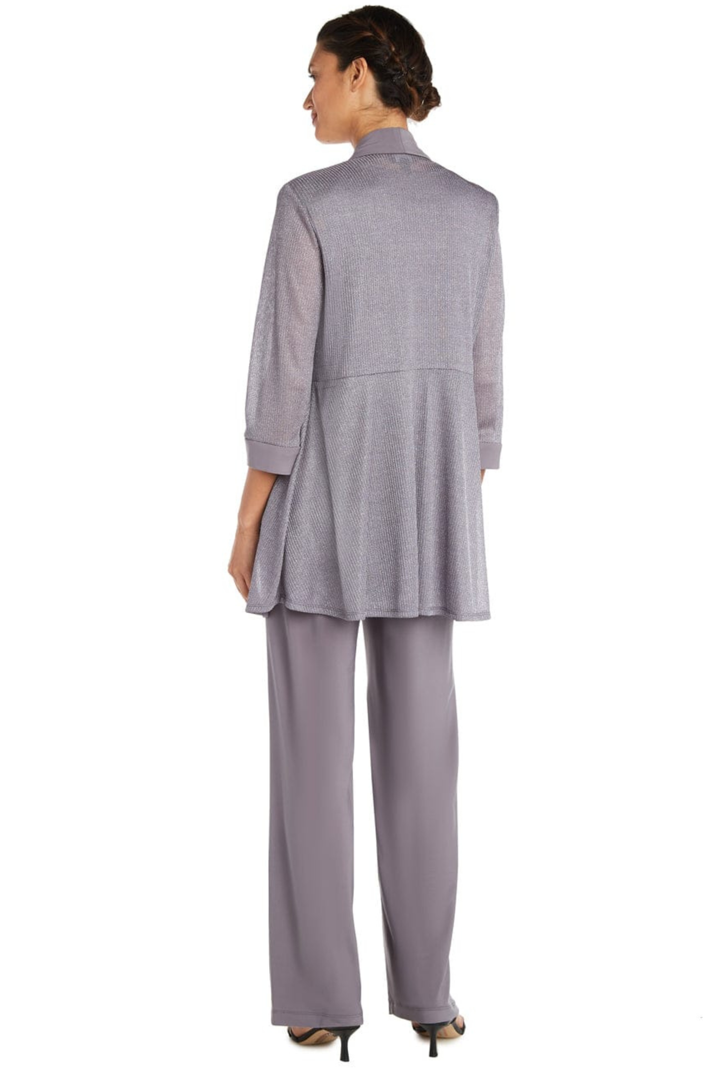 RM Richards Metallic Contrast Jacket & Pants Set