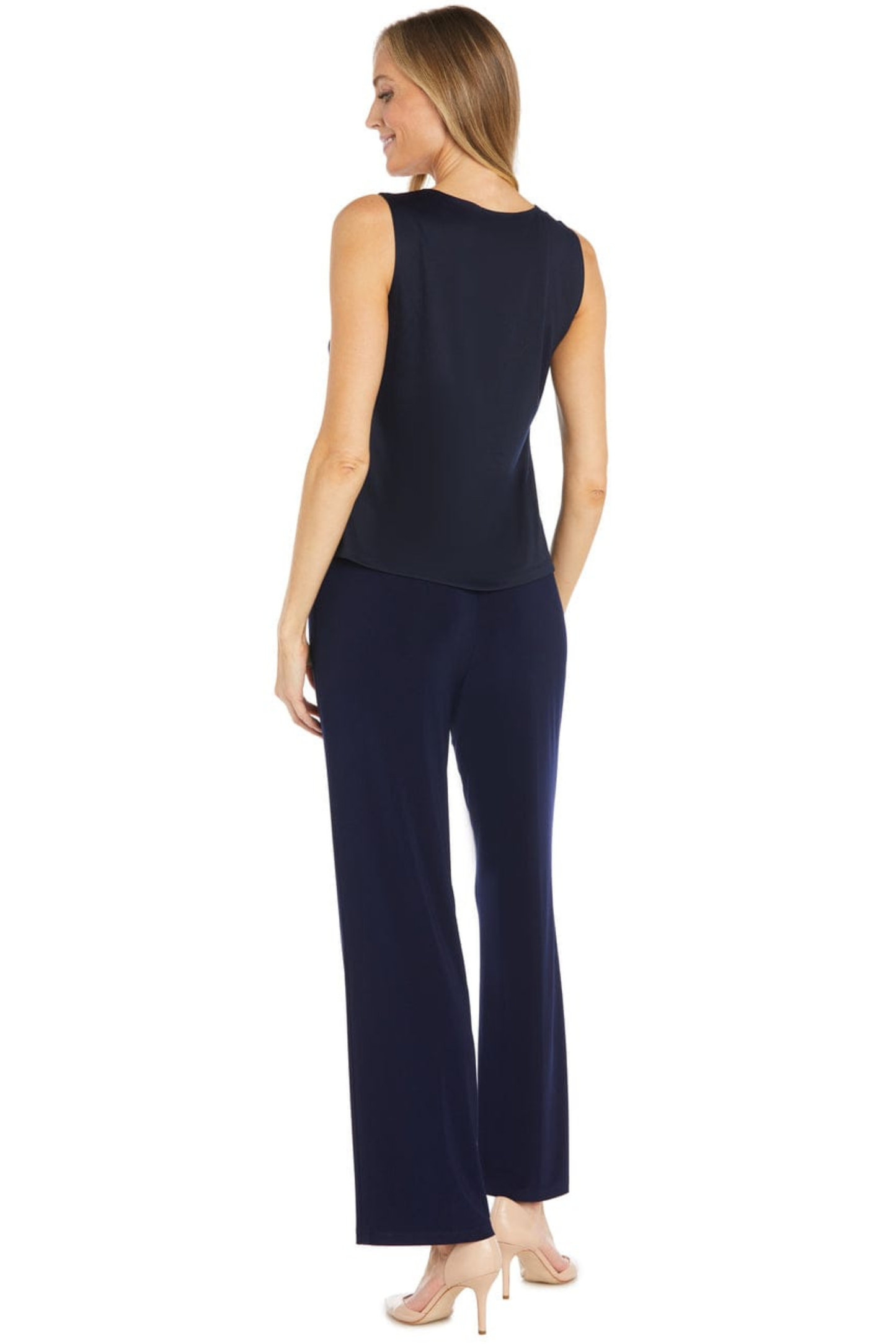 R&M Richards Floral Embroidered 3-Piece Formal Pants Set