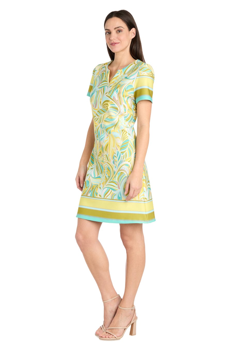 RM Richards Retro Chic V-Neck Shift Dress