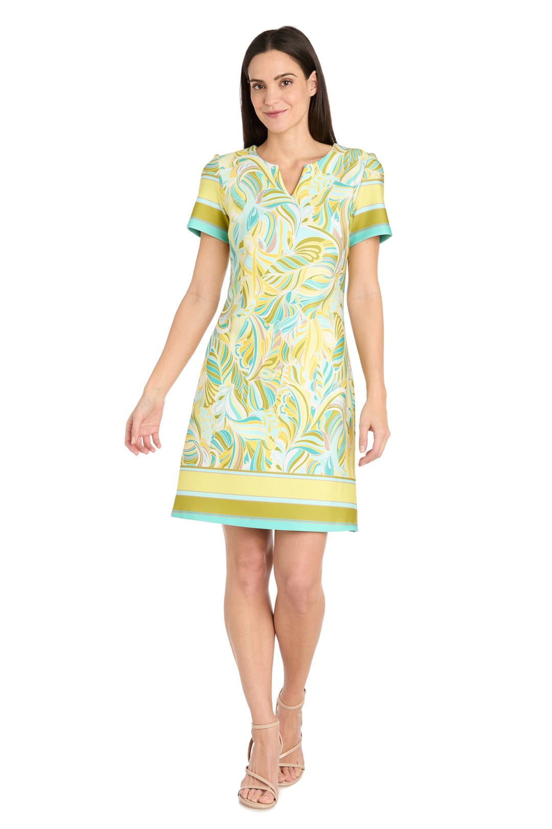 RM Richards Retro Chic V-Neck Shift Dress