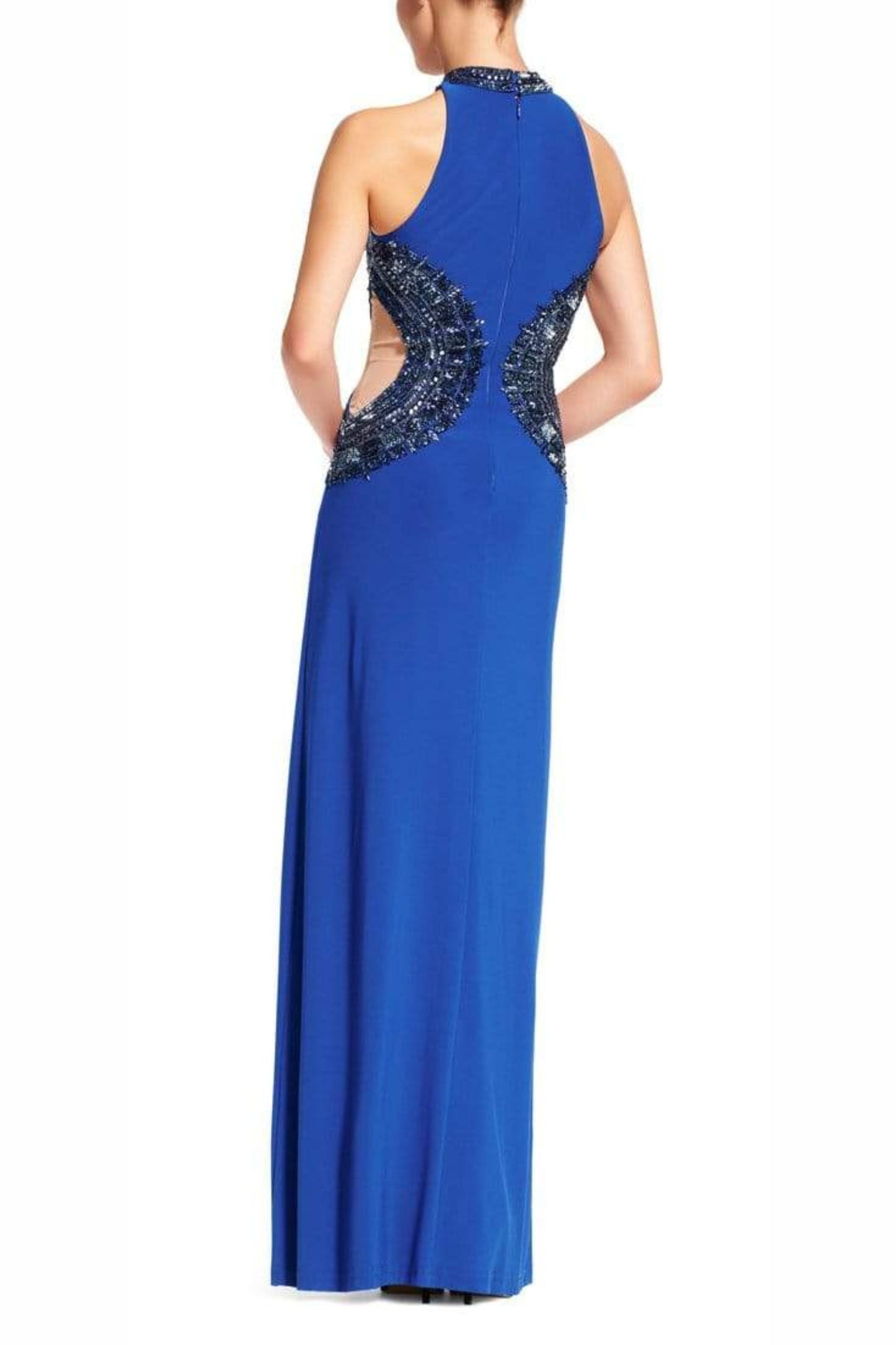 Adrianna Papell Royal Beaded Special Occasion Gown