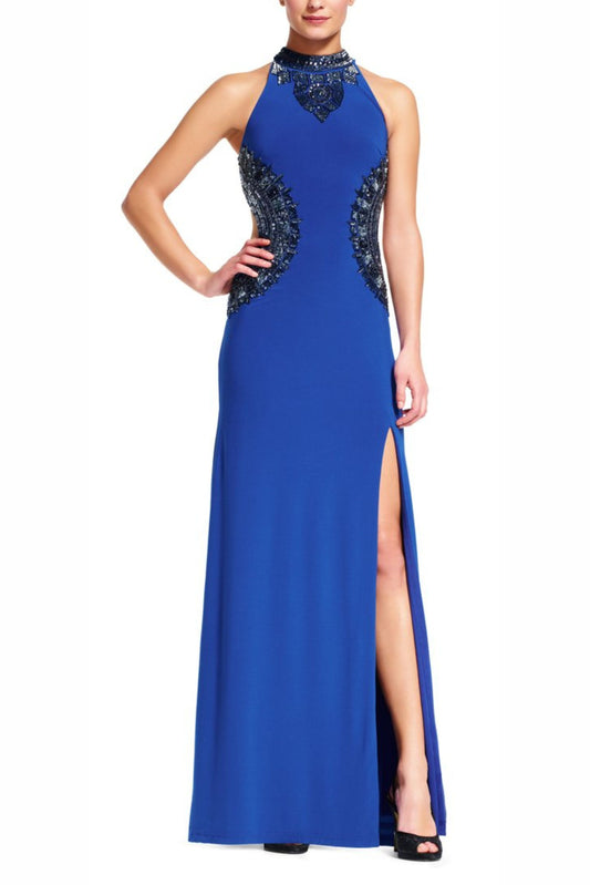 Adrianna Papell Royal Beaded Special Occasion Gown