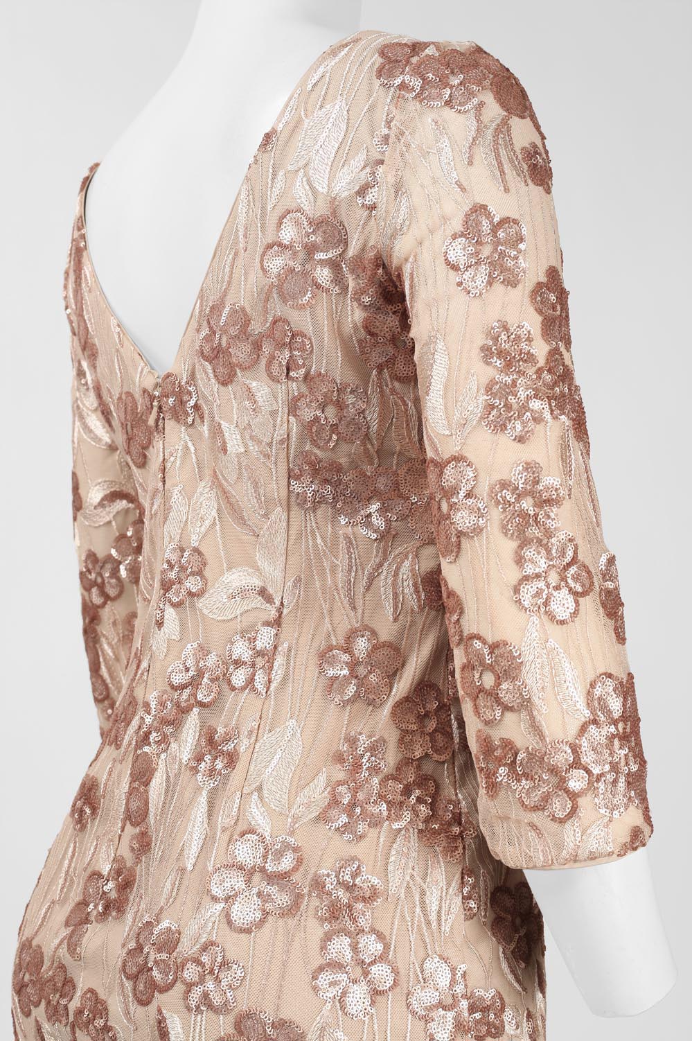 Aidan by Aidan Mattox Embroidered Sequin Dress New Yorker's Apparel Aidan by Aidan Mattox Embroidered Sequin Dress New Yorker's Apparel