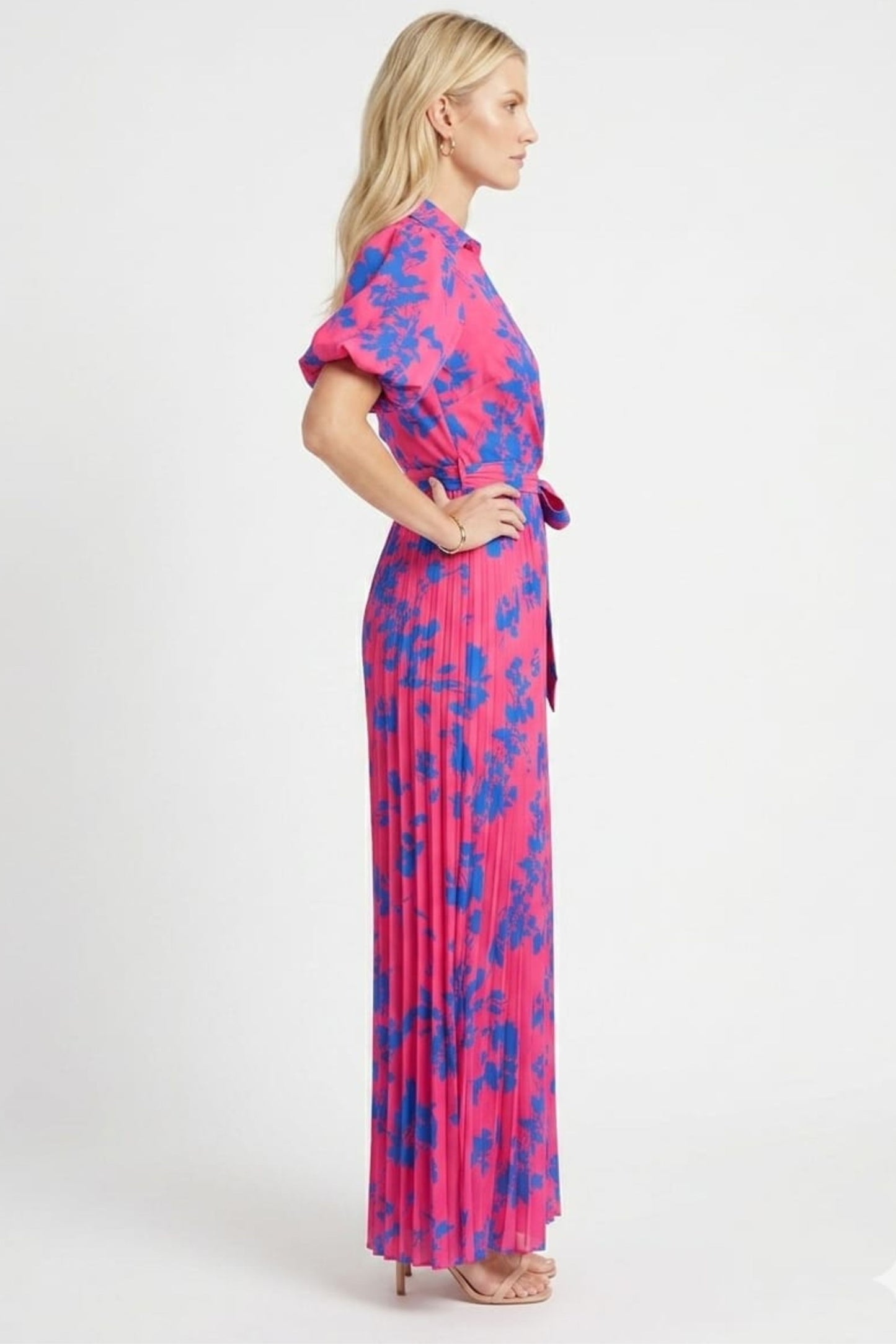 Chicways Pleated Wide-Leg Jumpsuit