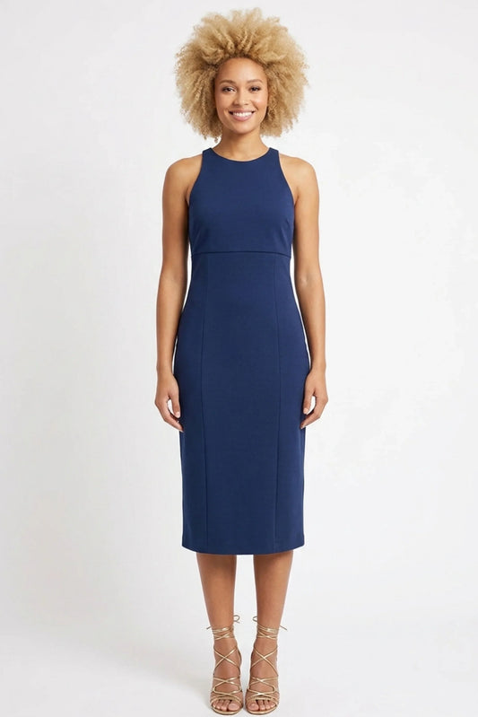 Clover & Sloane Open Back Sheath Dress