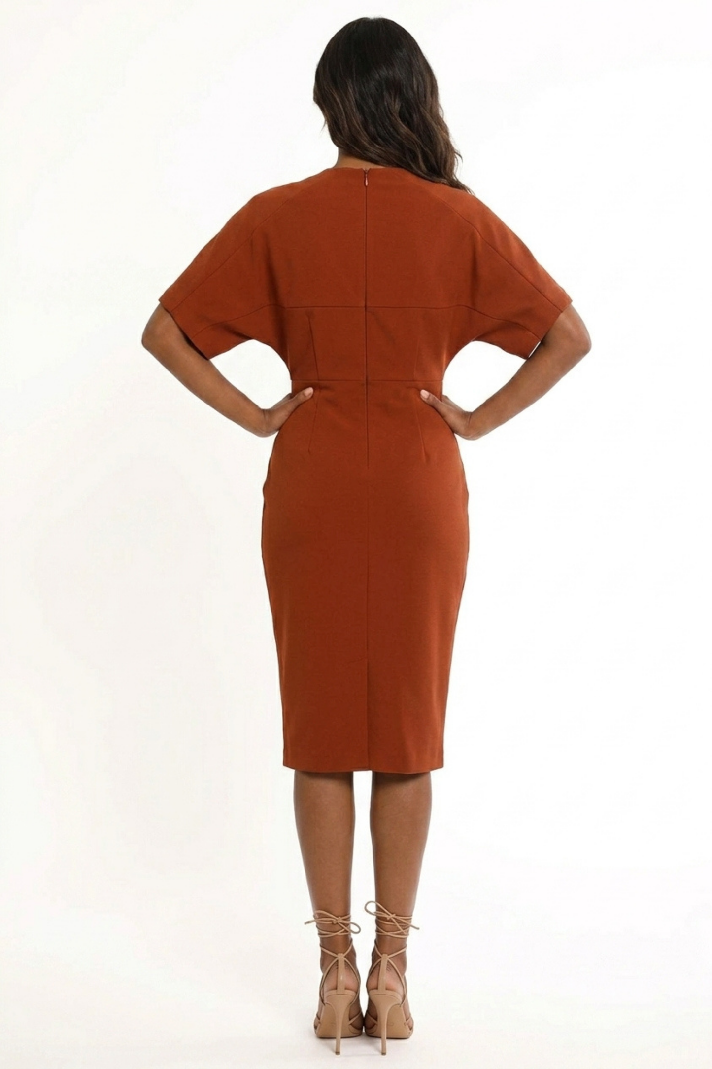 Clover and Sloane Short Dolman Sleeve Sheath Dress