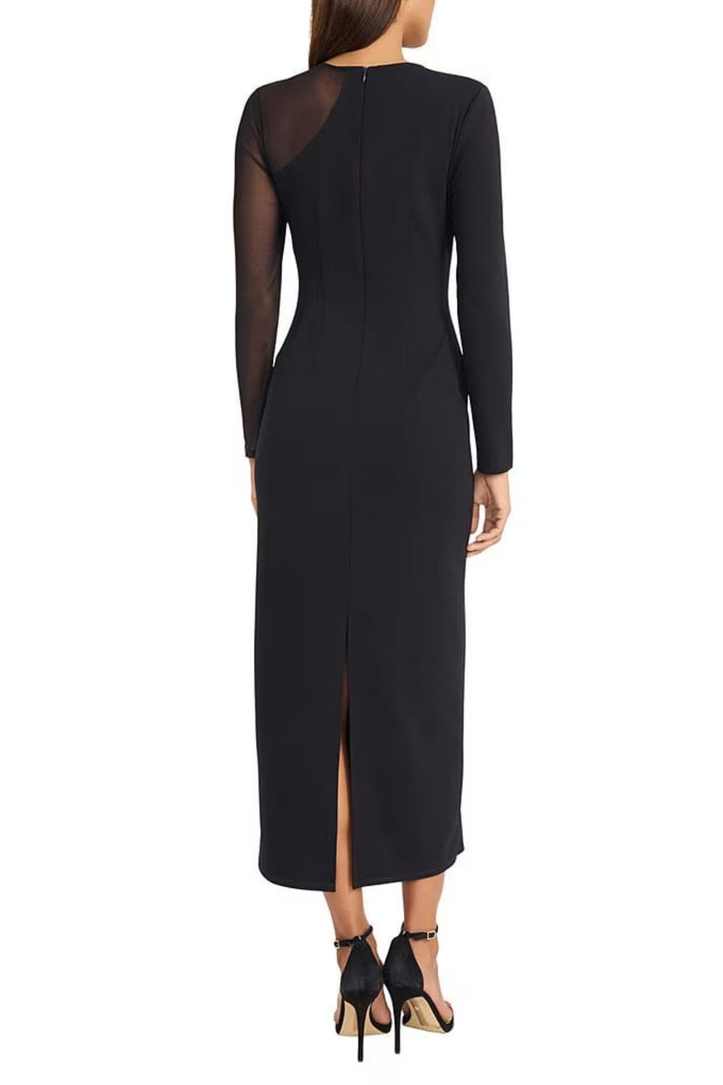 Donna Morgan Long Sleeve Sheath Party Dress