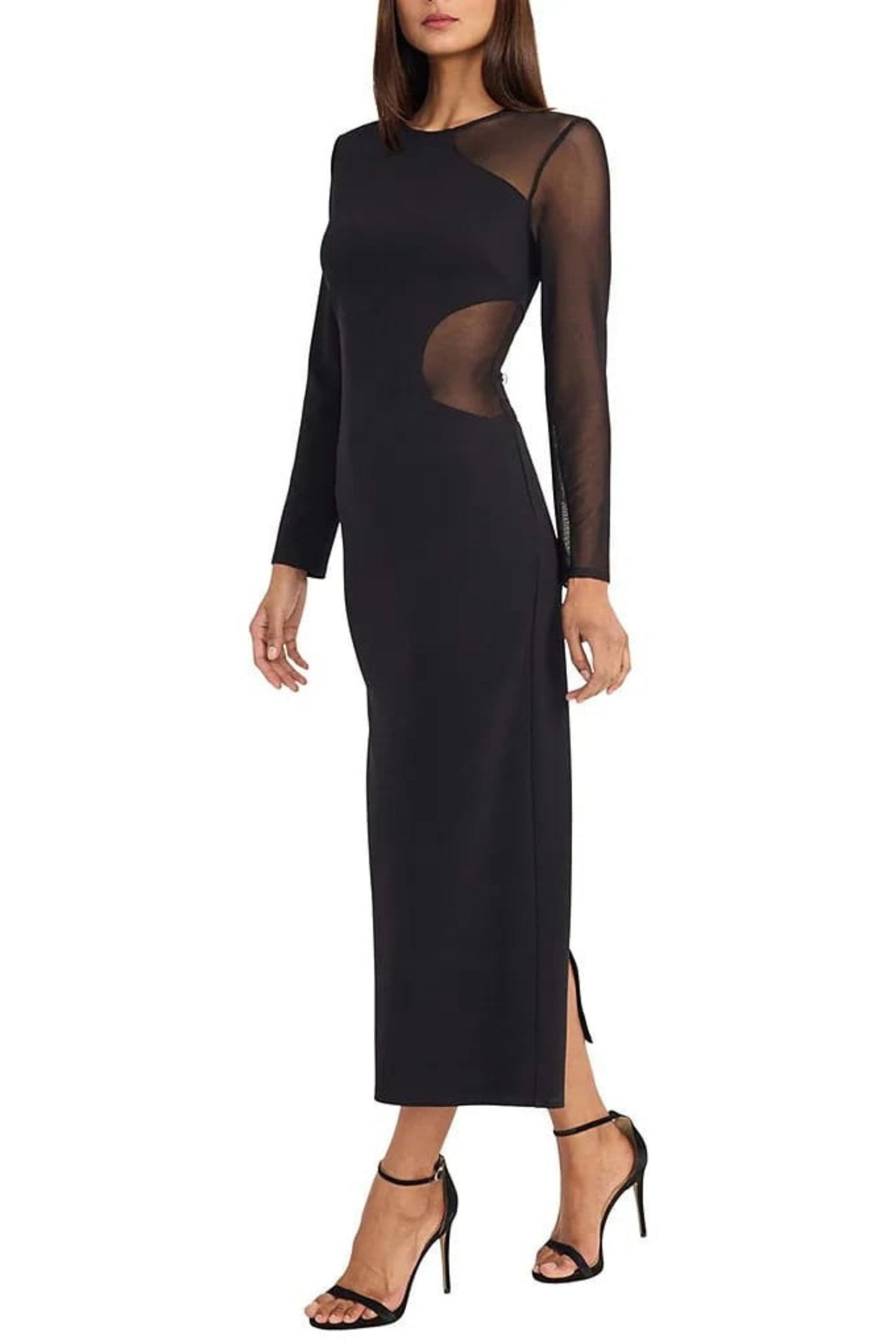 Donna Morgan Long Sleeve Sheath Party Dress