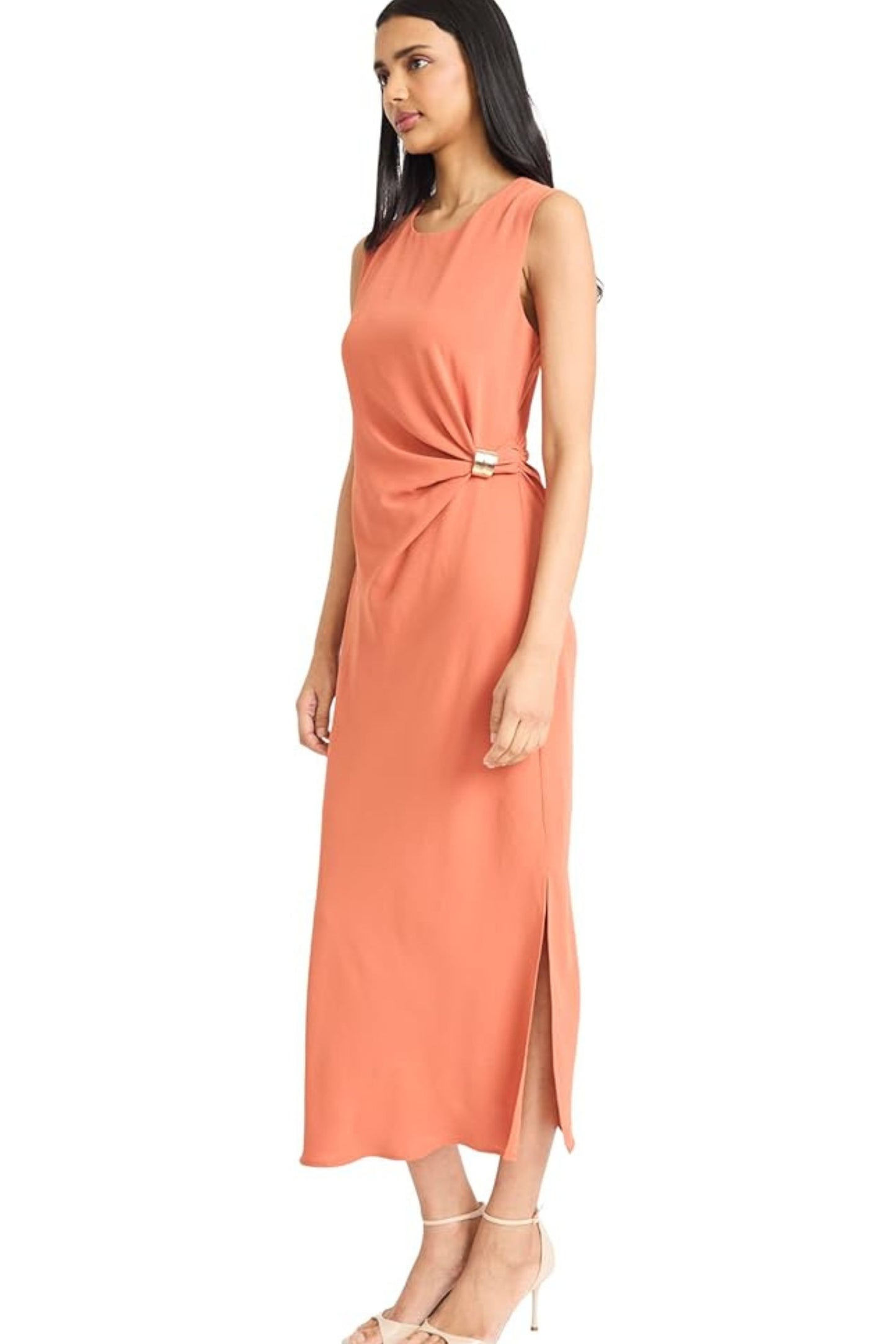 Donna Morgan Sleeveless Sheath Midi Dress
