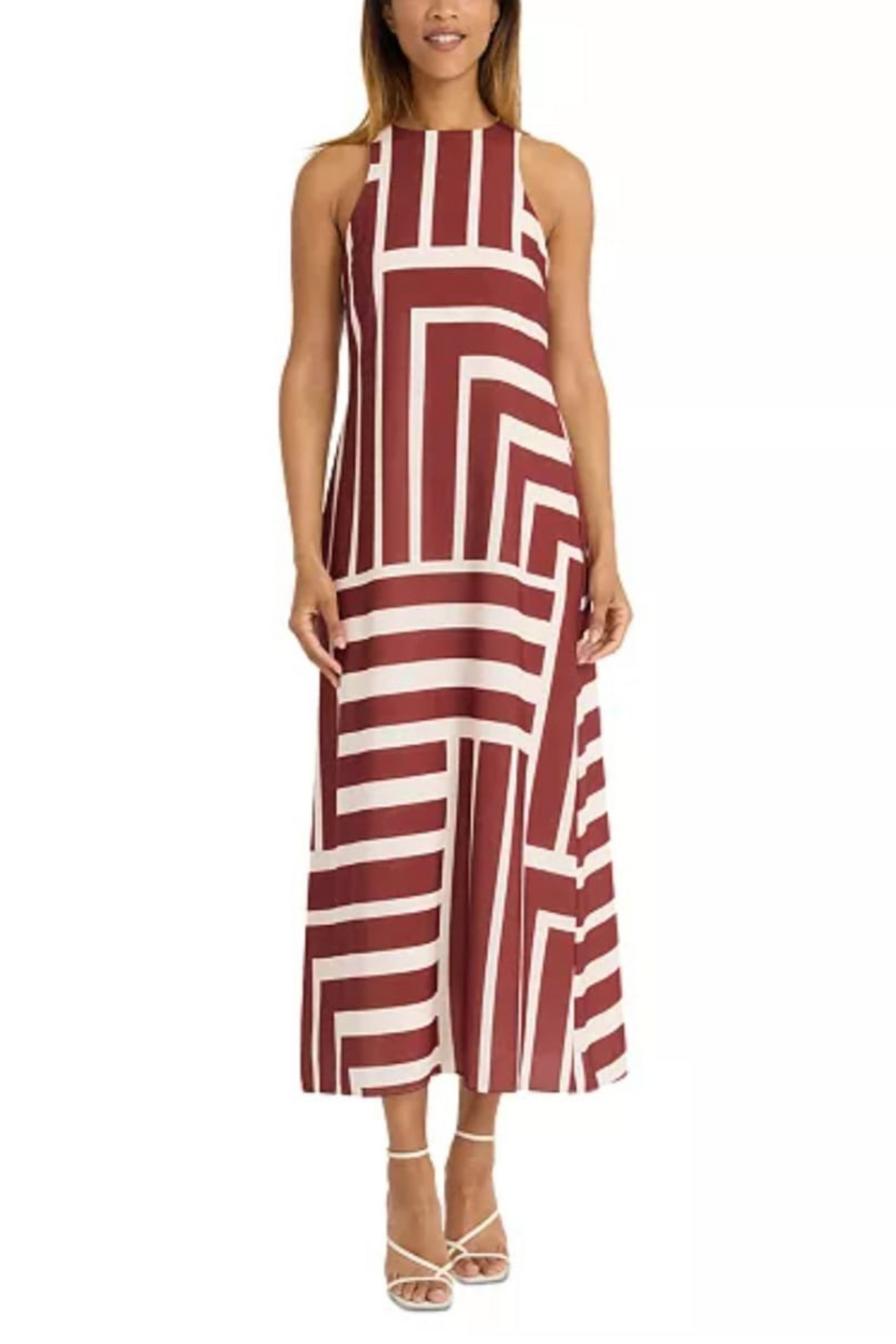 Donna Morgan Geo Print Maxi Dress