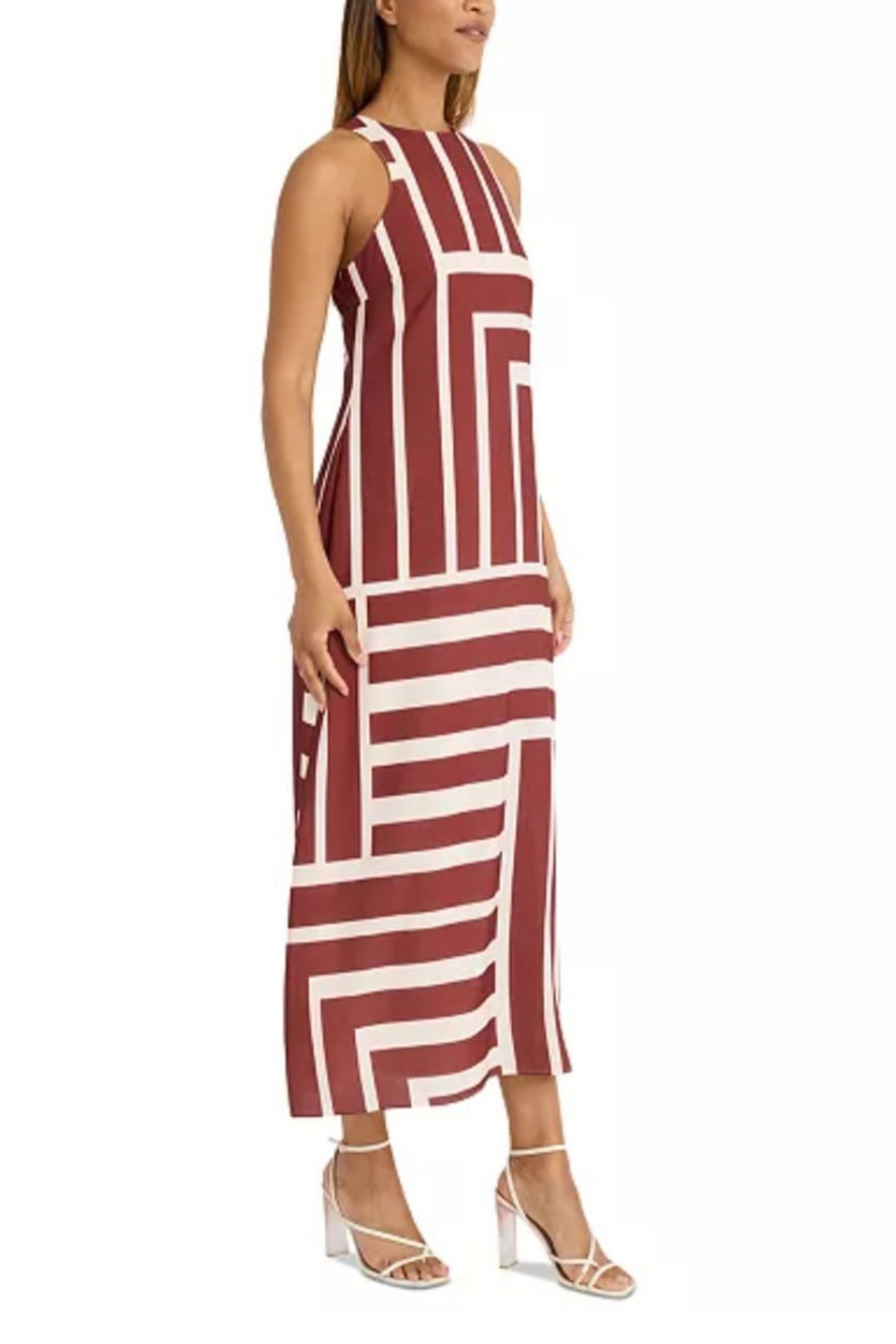 Donna Morgan Geo Print Maxi Dress