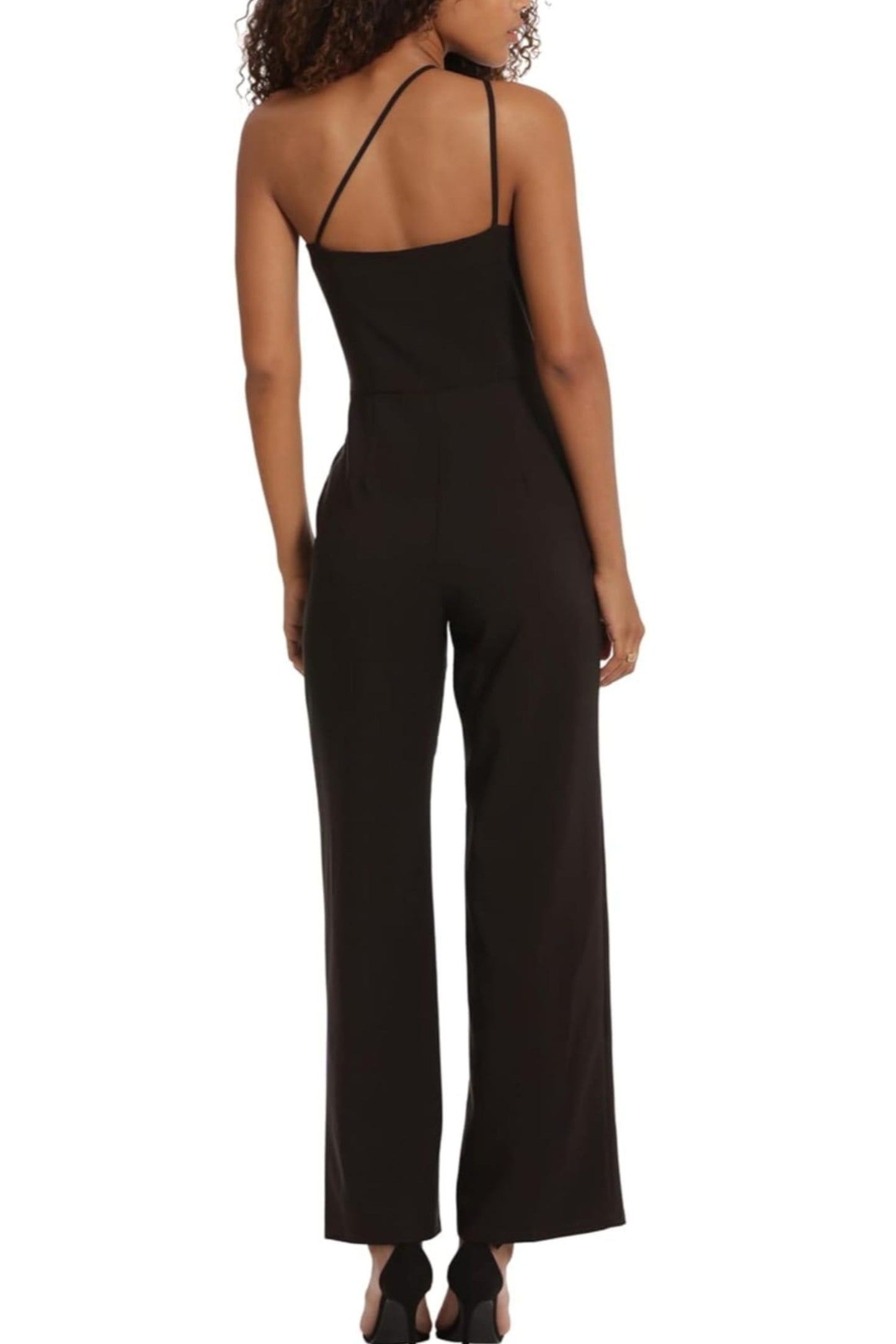 Donna Morgan One Shoulder Straight Leg Jumpsuit