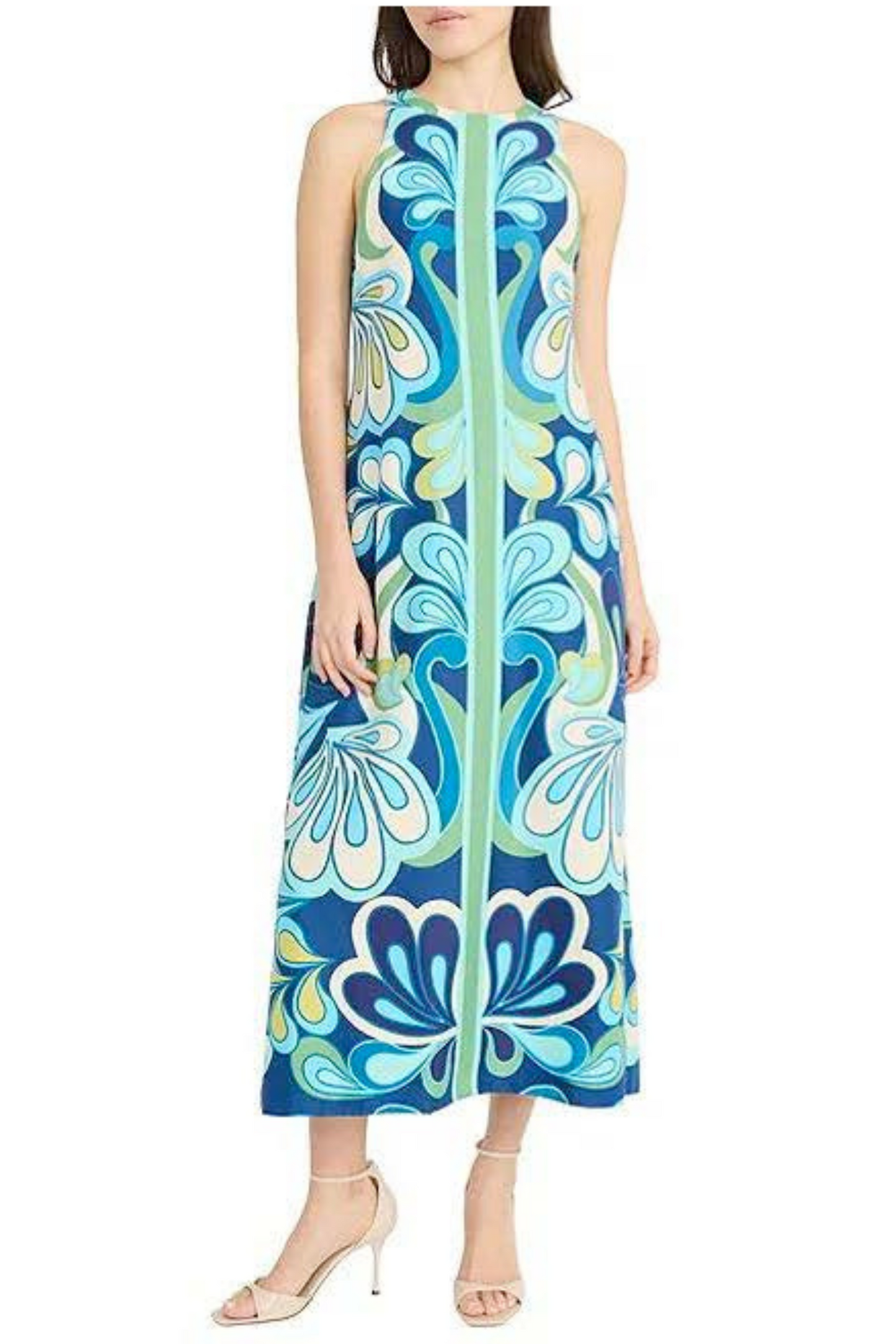 Donna Morgan Multi Color Sleevless Maxi Dress