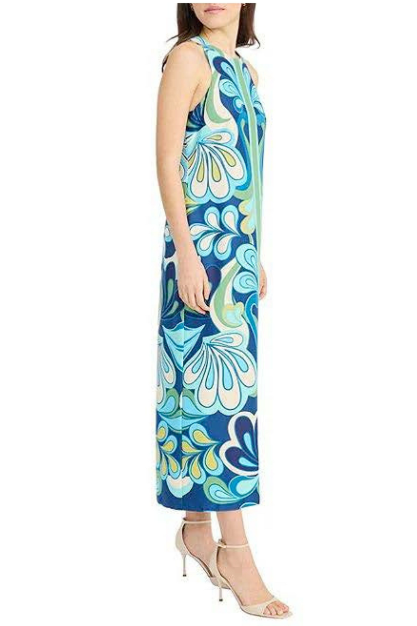 Donna Morgan Multi Color Sleevless Maxi Dress