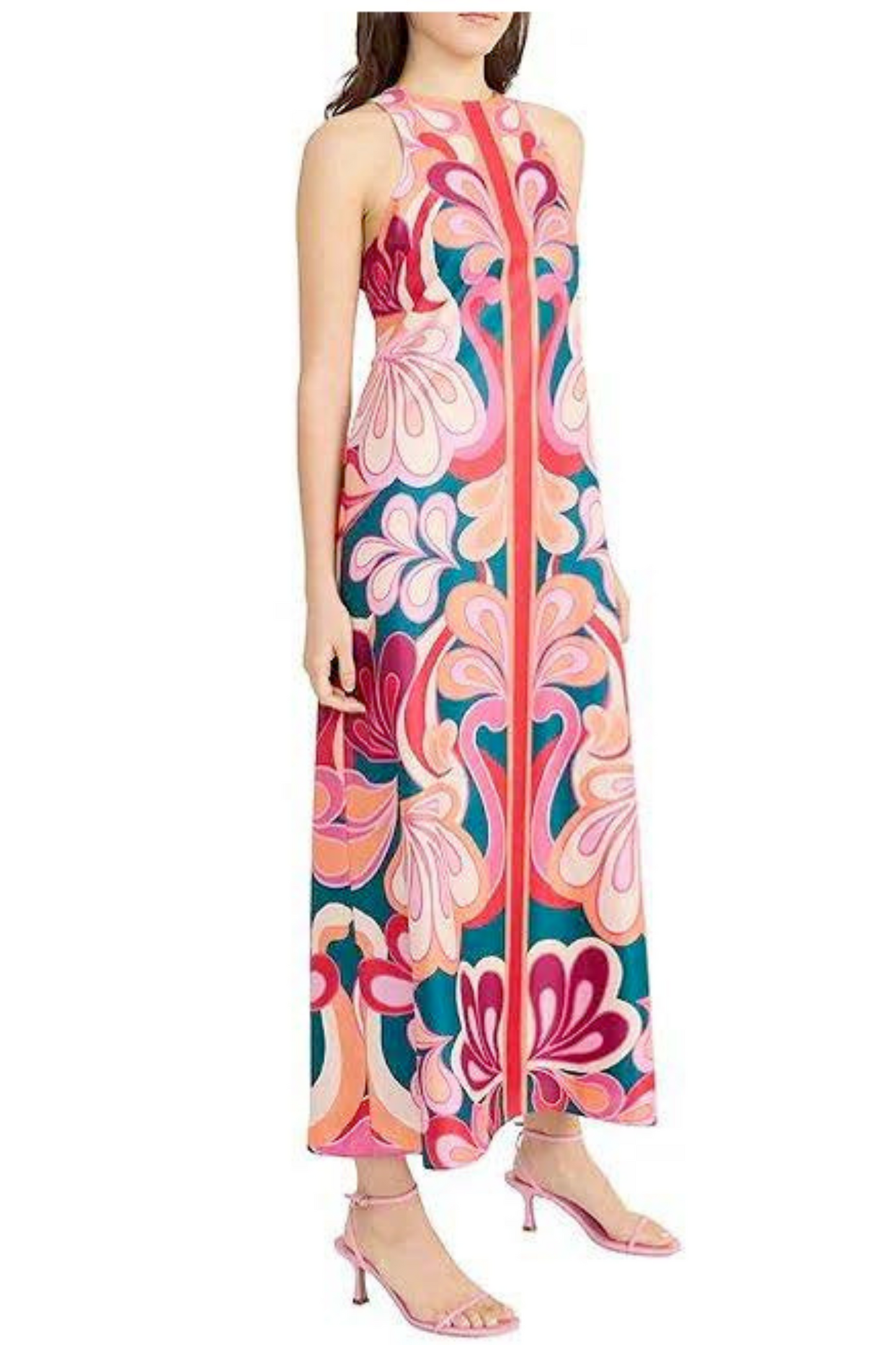 Donna Morgan Multi Color Sleevless Maxi Dress