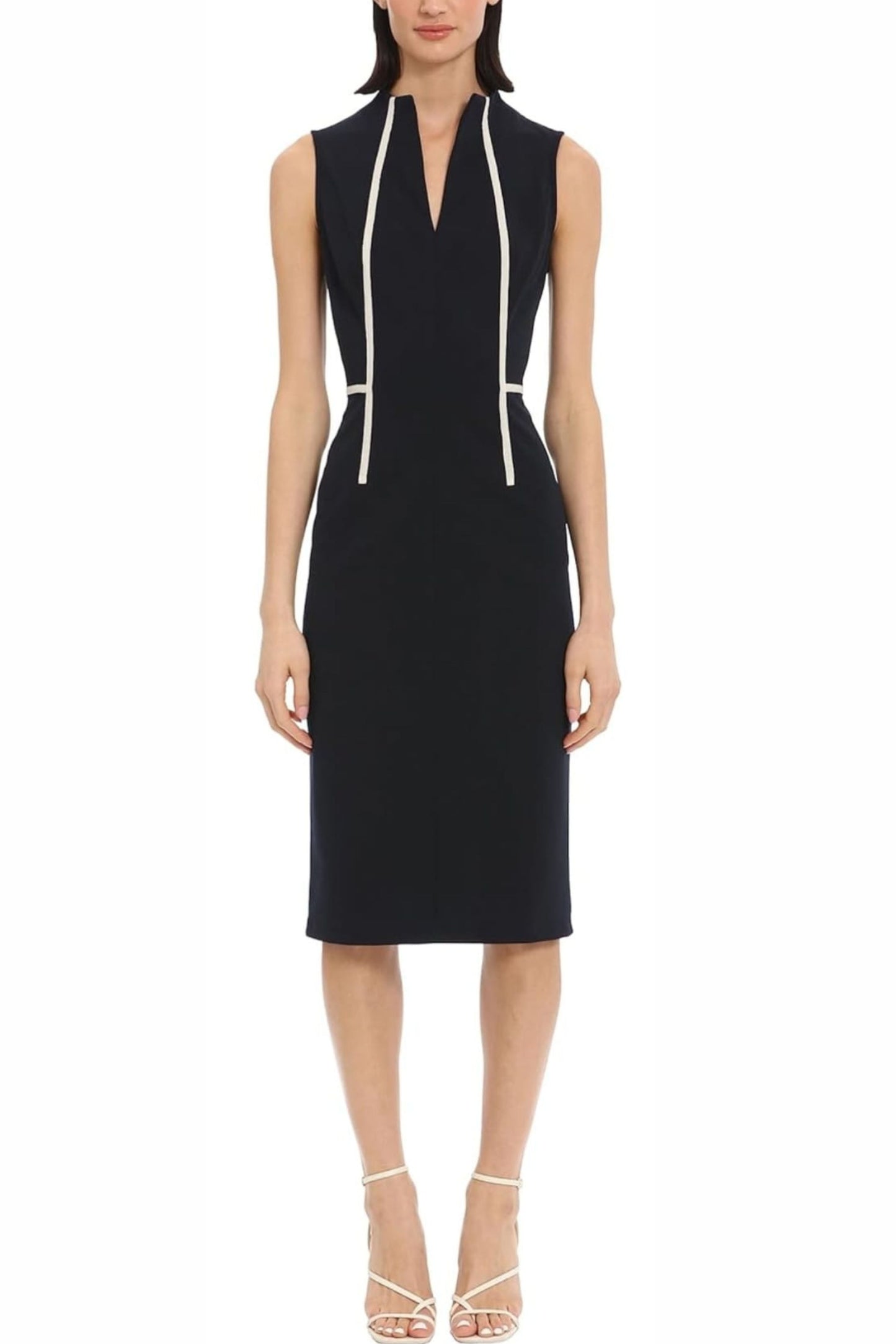 Donna Morgan Twilight Navy Sleeveless Sheath Dress