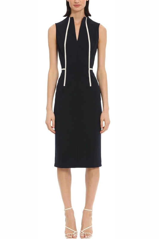 Donna Morgan Twilight Navy Sleeveless Sheath Dress