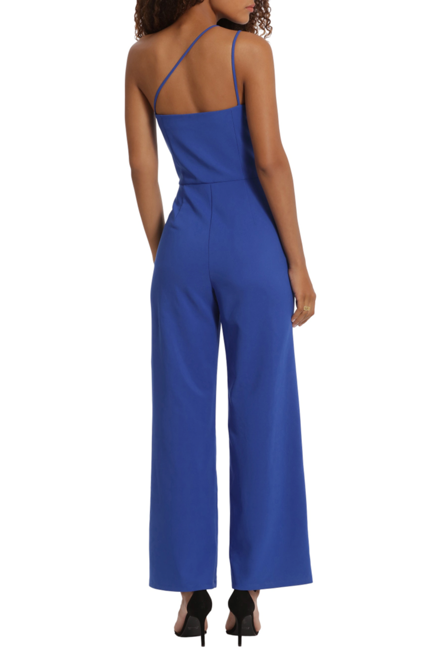 Donna Morgan One Shoulder Straight Leg Jumpsuit