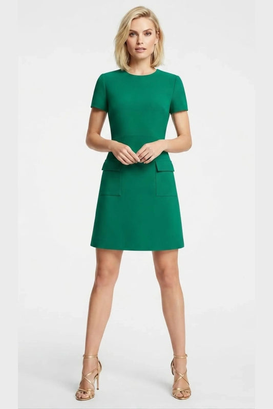 Donna Morgan Front Pocket Short Day Dress