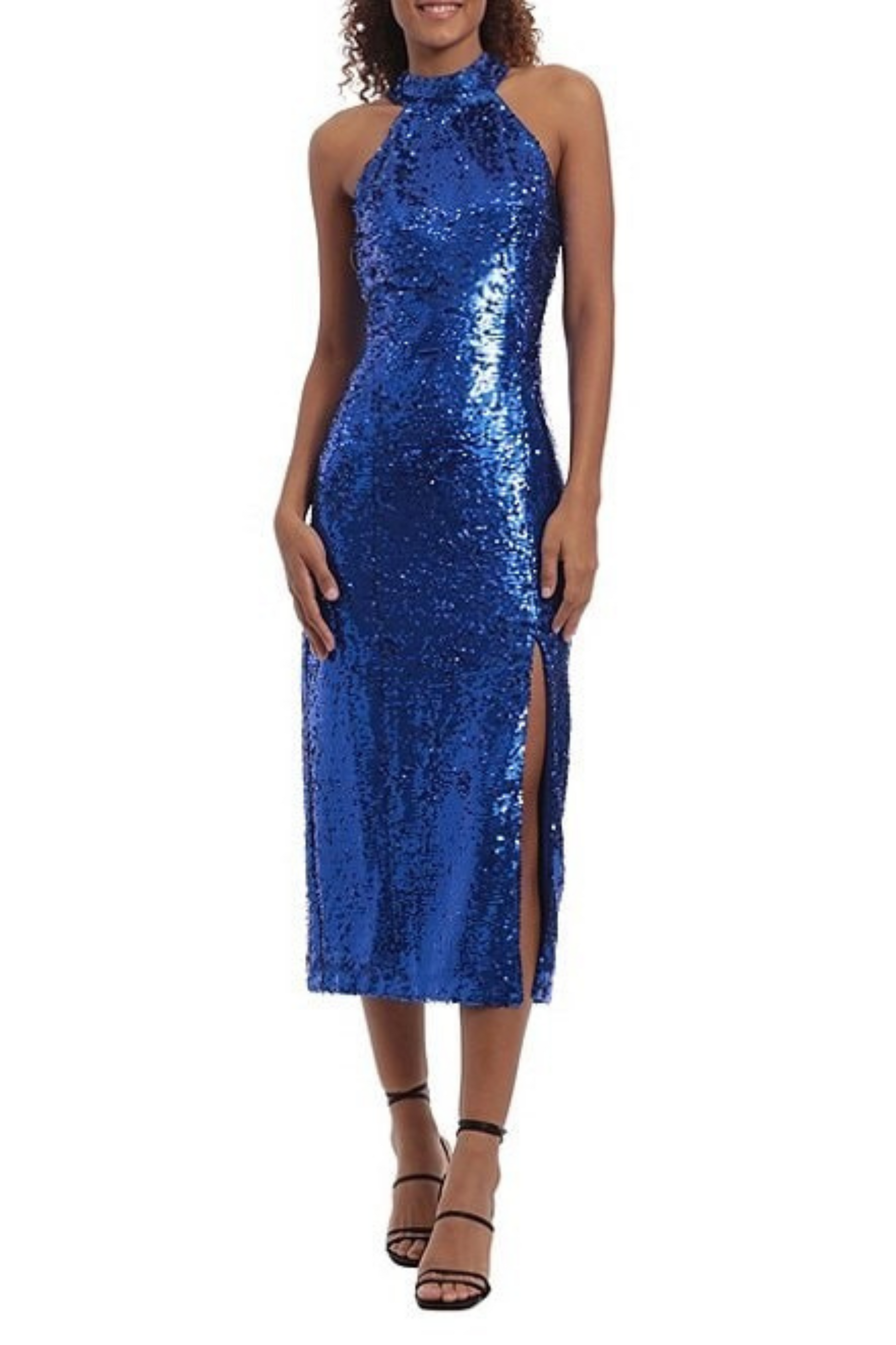 donna morgan halter dress Amazon.com: Donna Morgan Women's Dresses Halter High Neck Midi Dress for Women