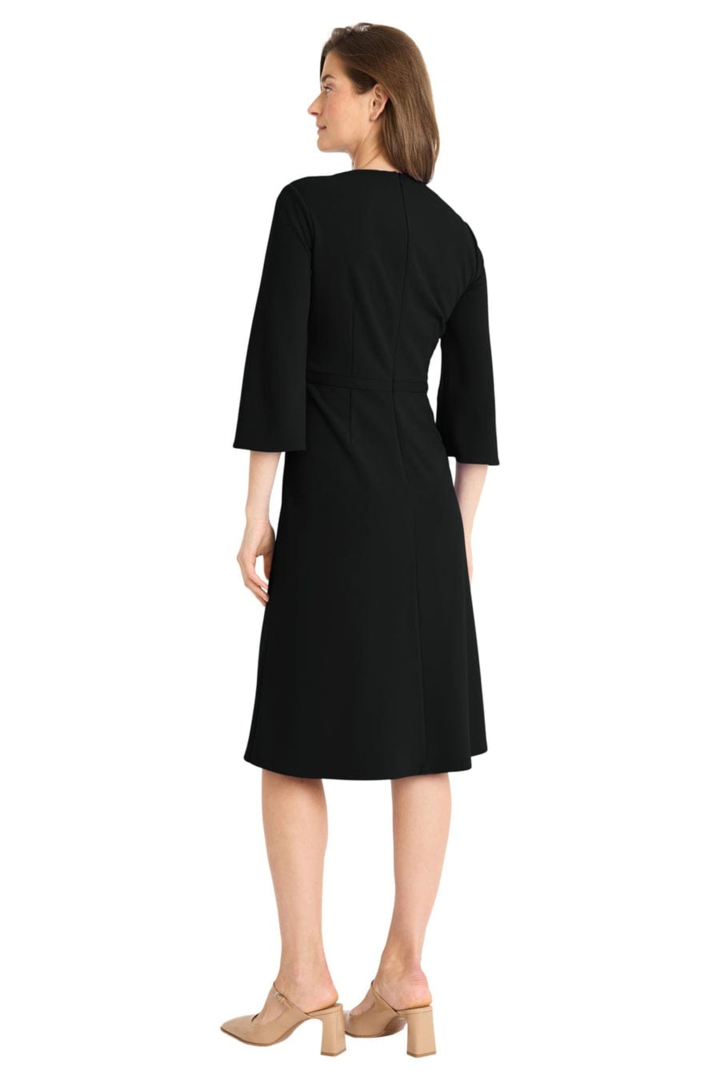 Maggy London 3/4 Sleeve A-Line Dress
