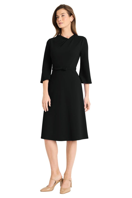 Maggy London 3/4 Sleeve A-Line Dress