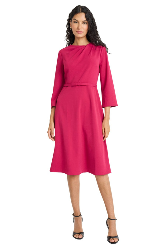 Maggy London 3/4 Sleeve A-Line Dress