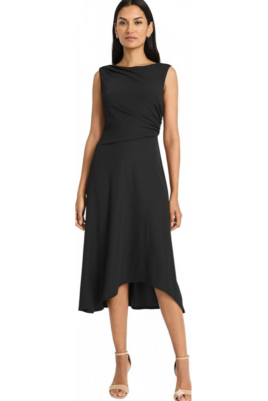 Maggy London Sleeveless Hi-Lo Midi Dress