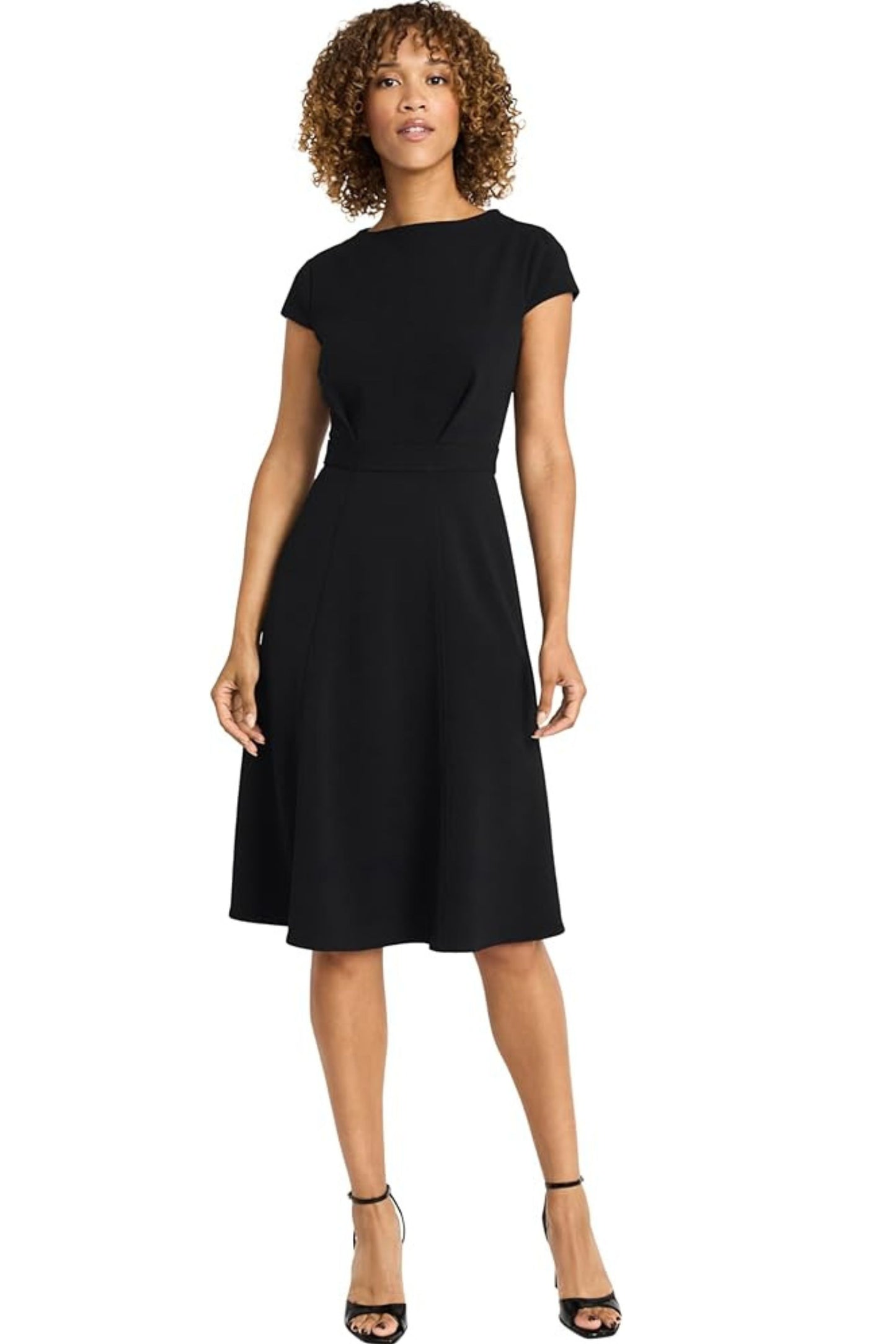 Maggy London Short Sleeve A-Line Dress