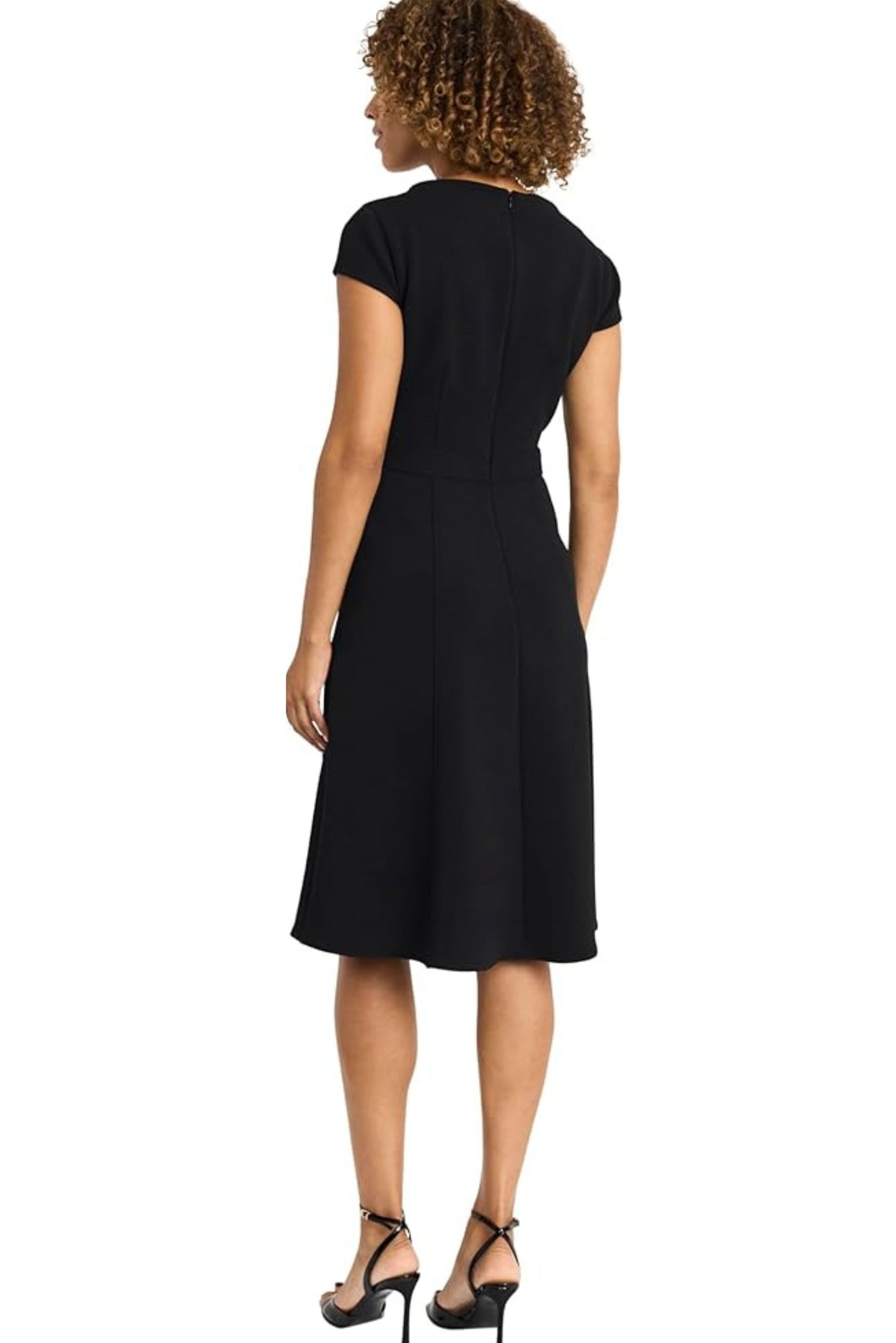 Maggy London Short Sleeve A-Line Dress