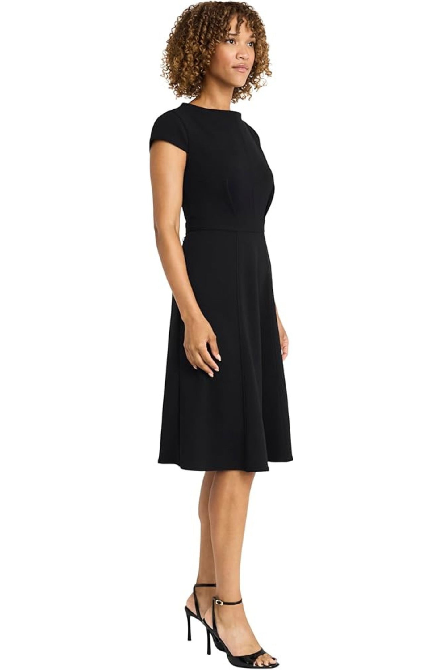 Maggy London Short Sleeve A-Line Dress