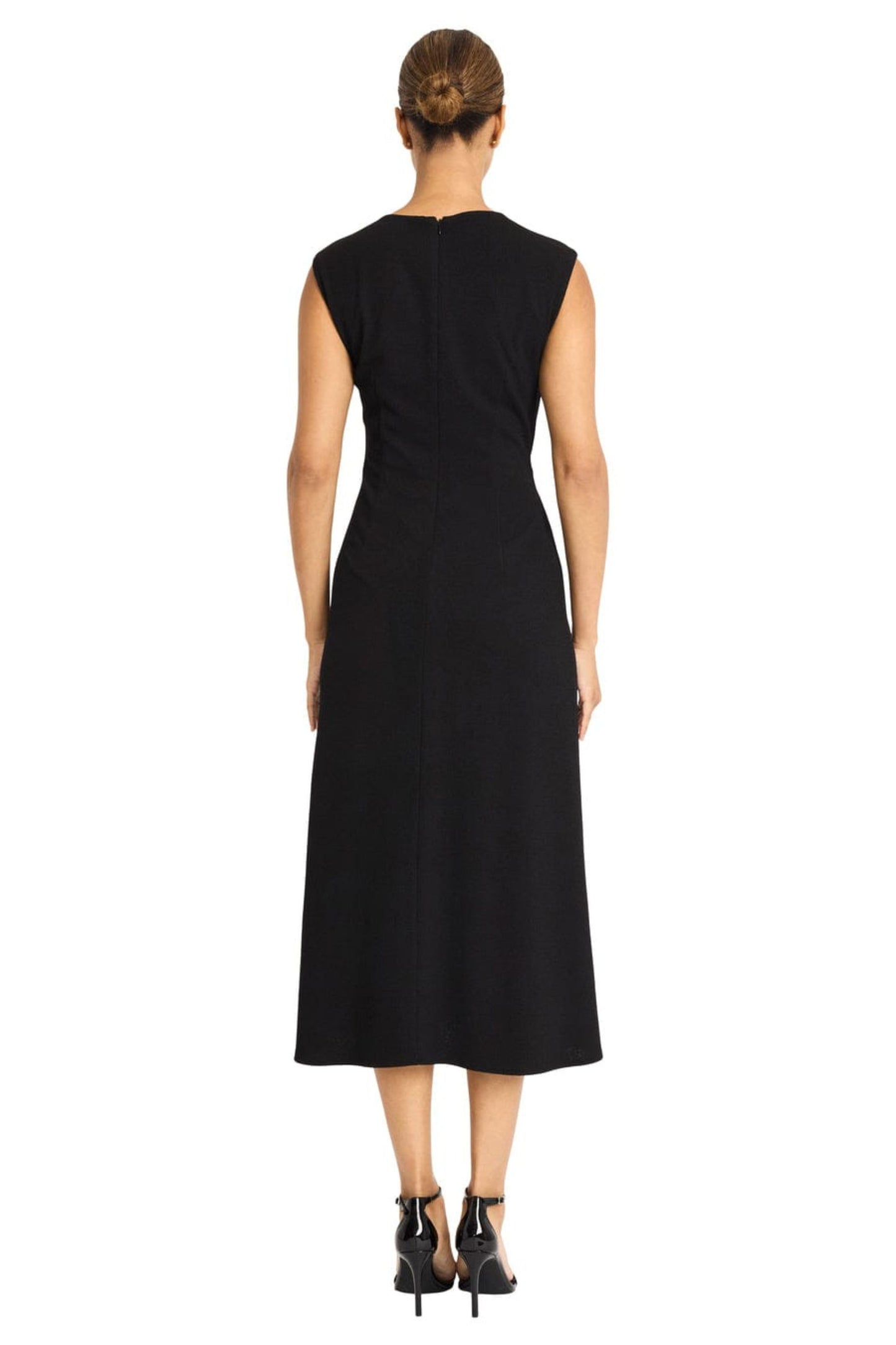 Maggy London Sleeveless A-Line Midi Dress