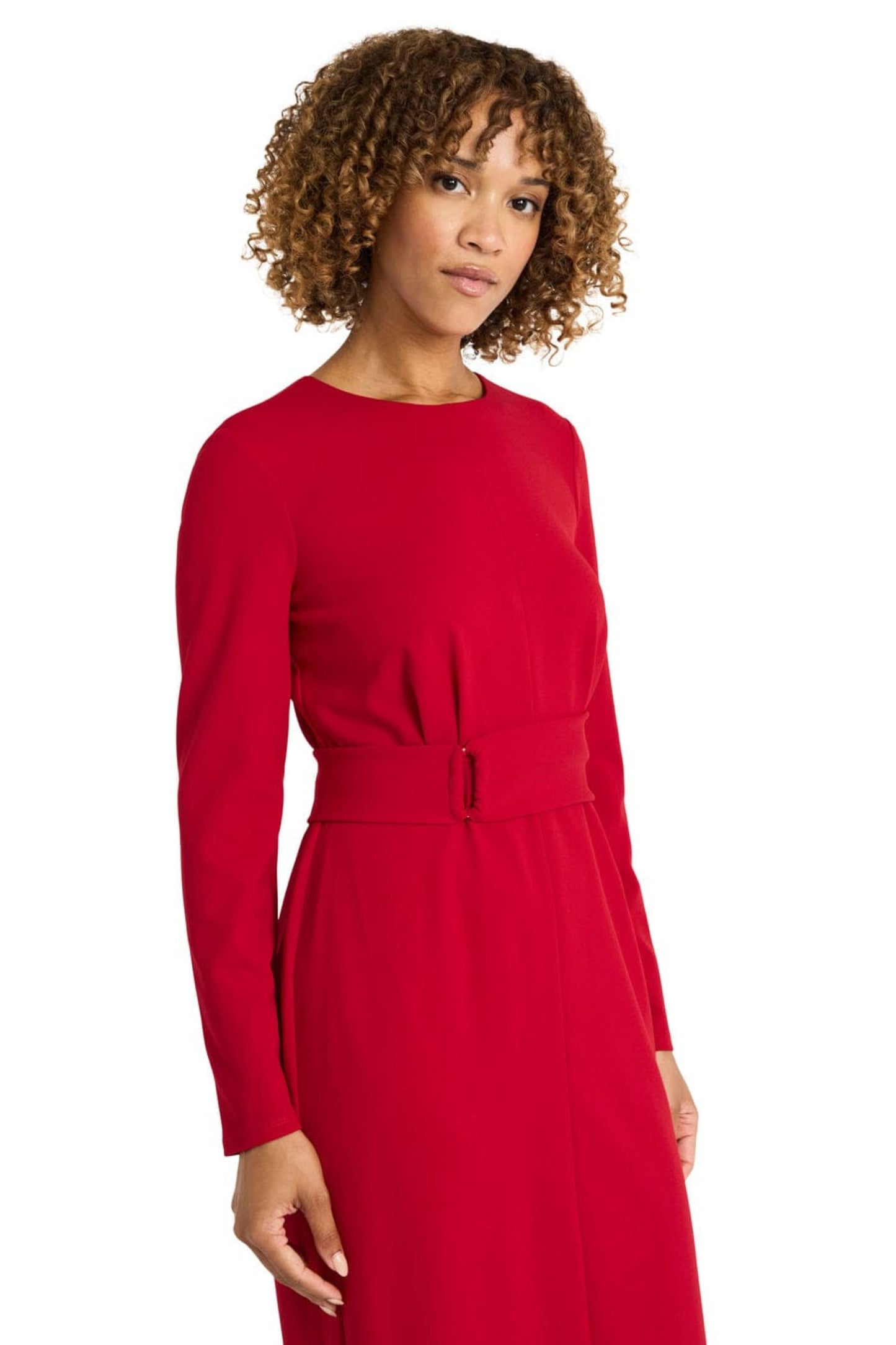 Maggy London Long Sleeve Midi Sheath Dress
