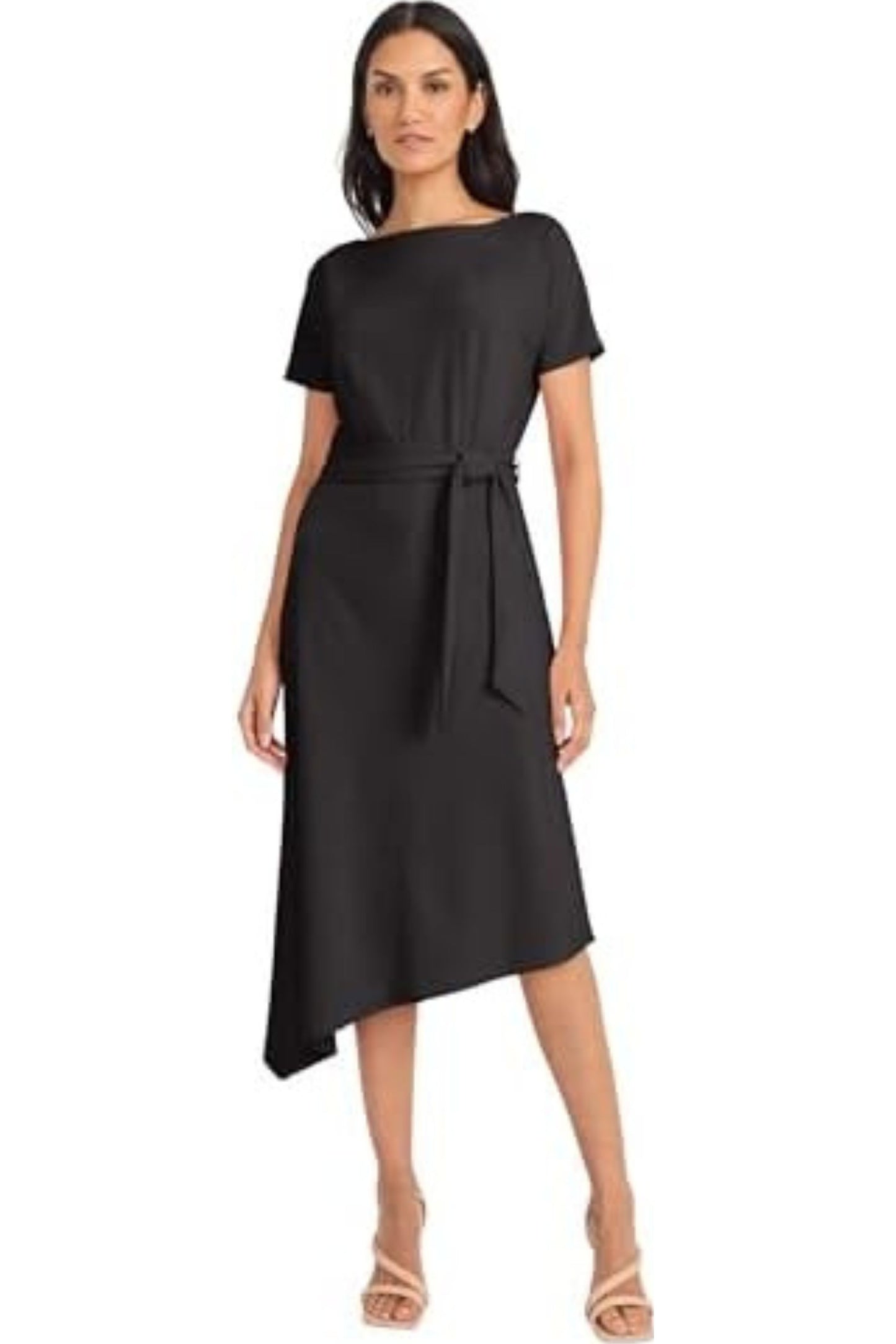 Maggy London Asymmetrical Hem A-Line Dress