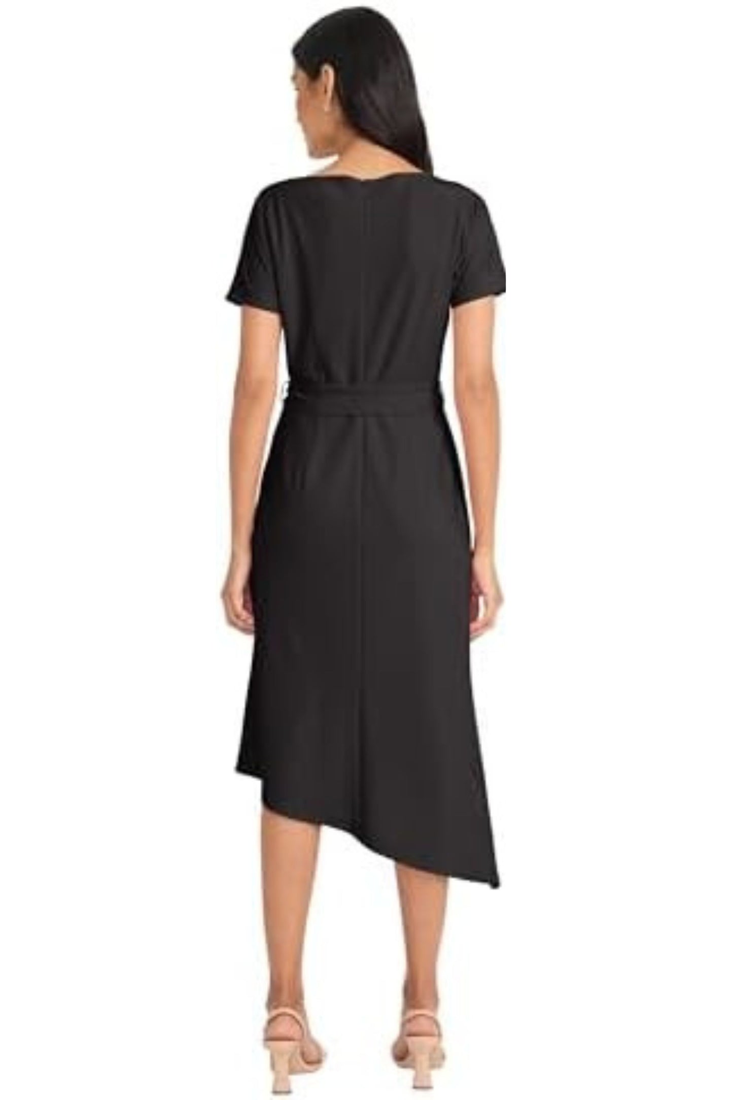 Maggy London Asymmetrical Hem A-Line Dress