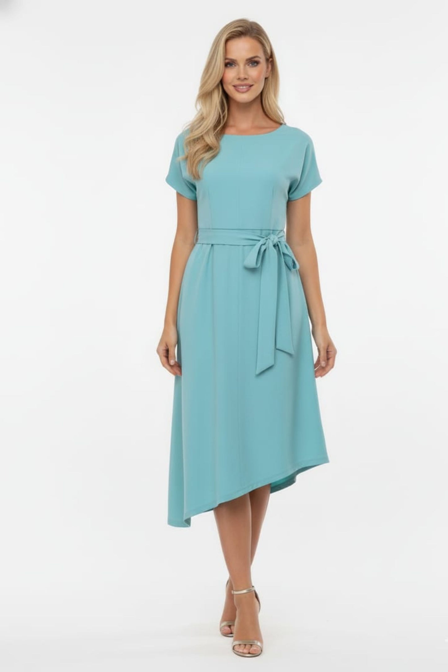 Maggy London Asymmetrical Hem A-Line Dress