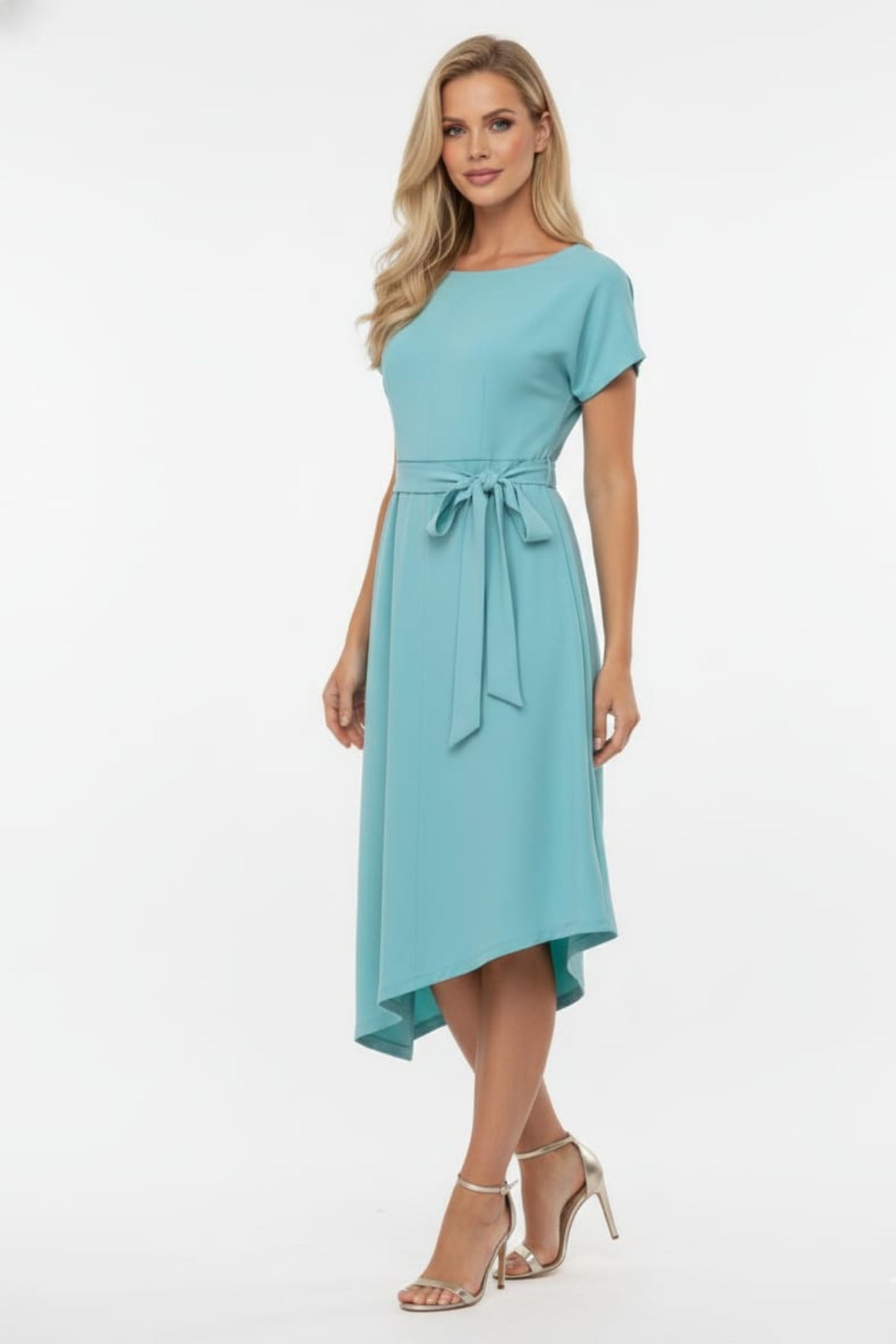 Maggy London Asymmetrical Hem A-Line Dress