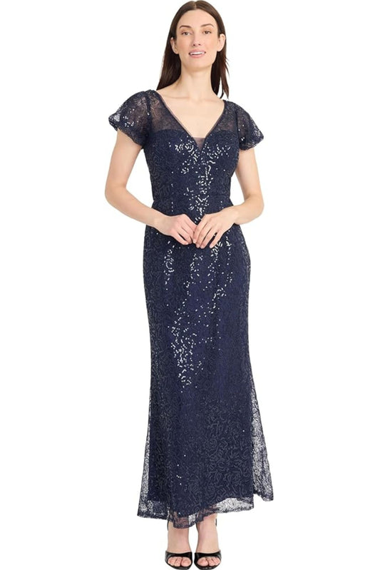 Maggy London Sequin Full Length Evening Dress