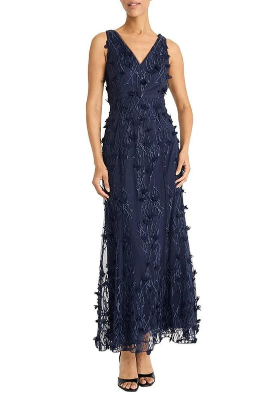 Maggy London Floral Applique Special Occasion Dress