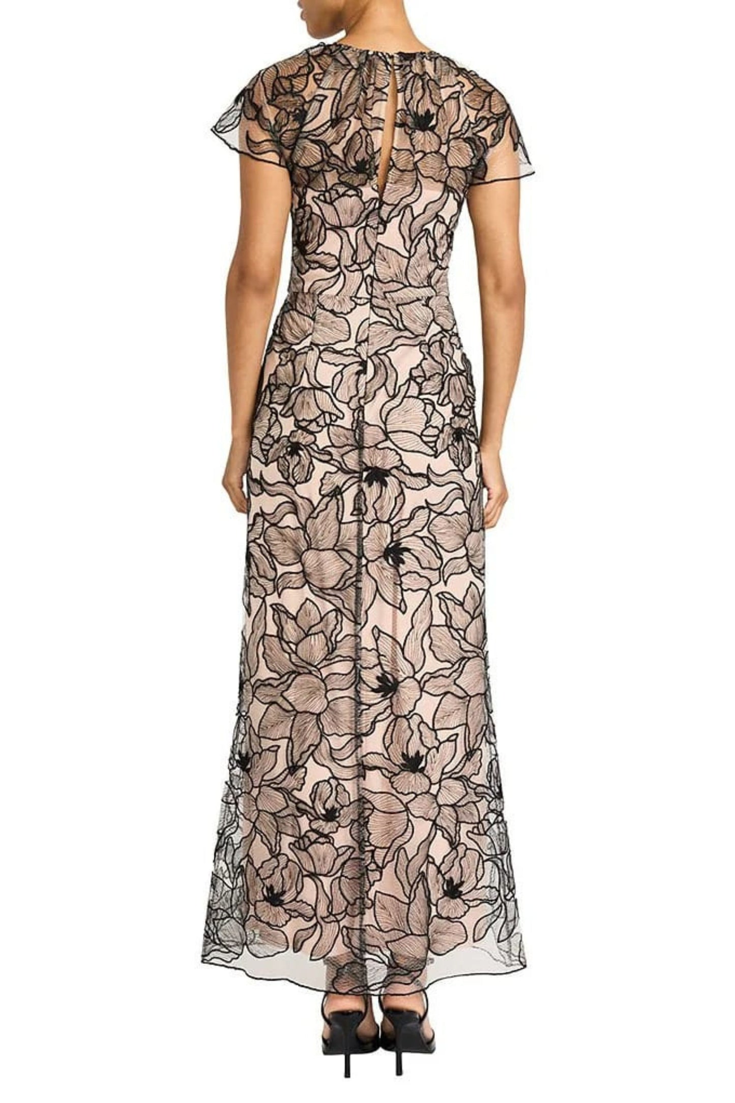 Maggy London Floral Embroidery Special Occasion Dress