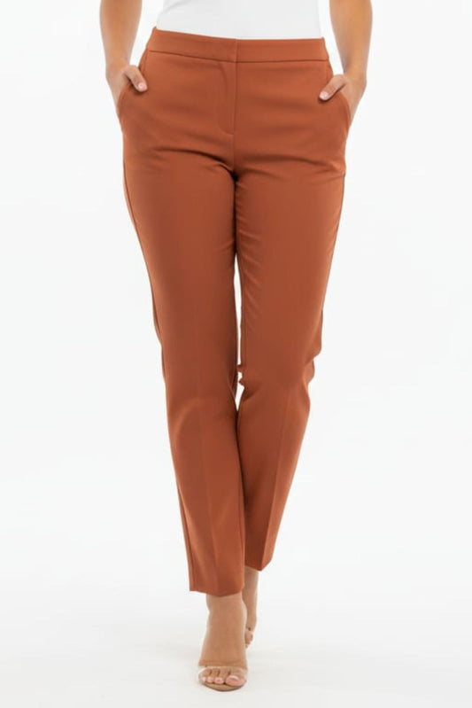 Zac & Rachel Front Faux-Pocket Twill Slim Pants