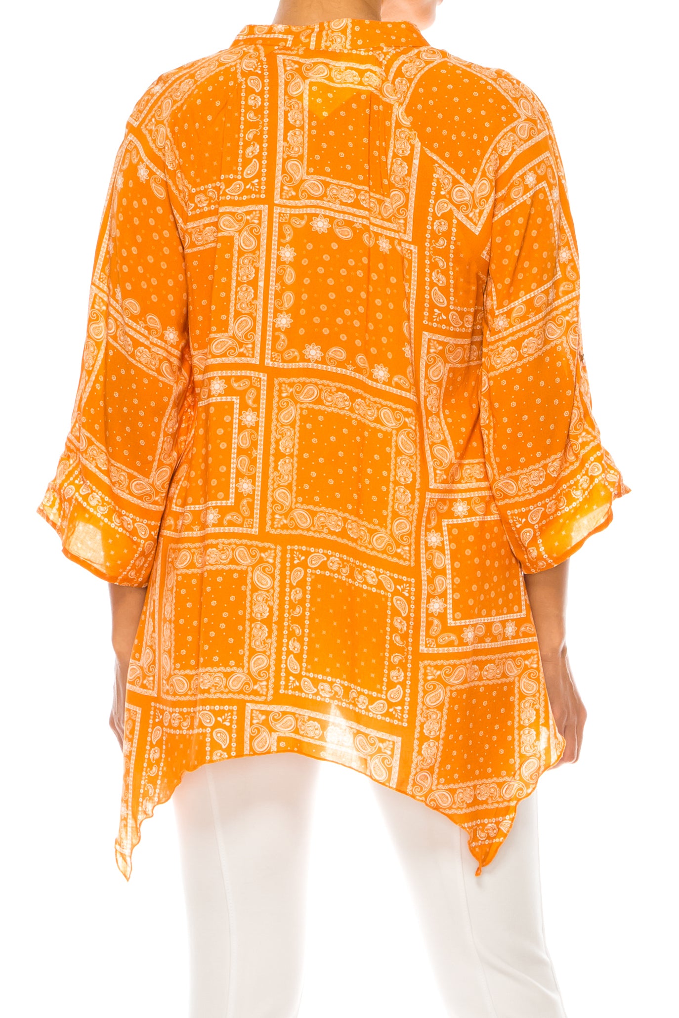 Grand & Greene 3/4 Sleeve Button Down Top