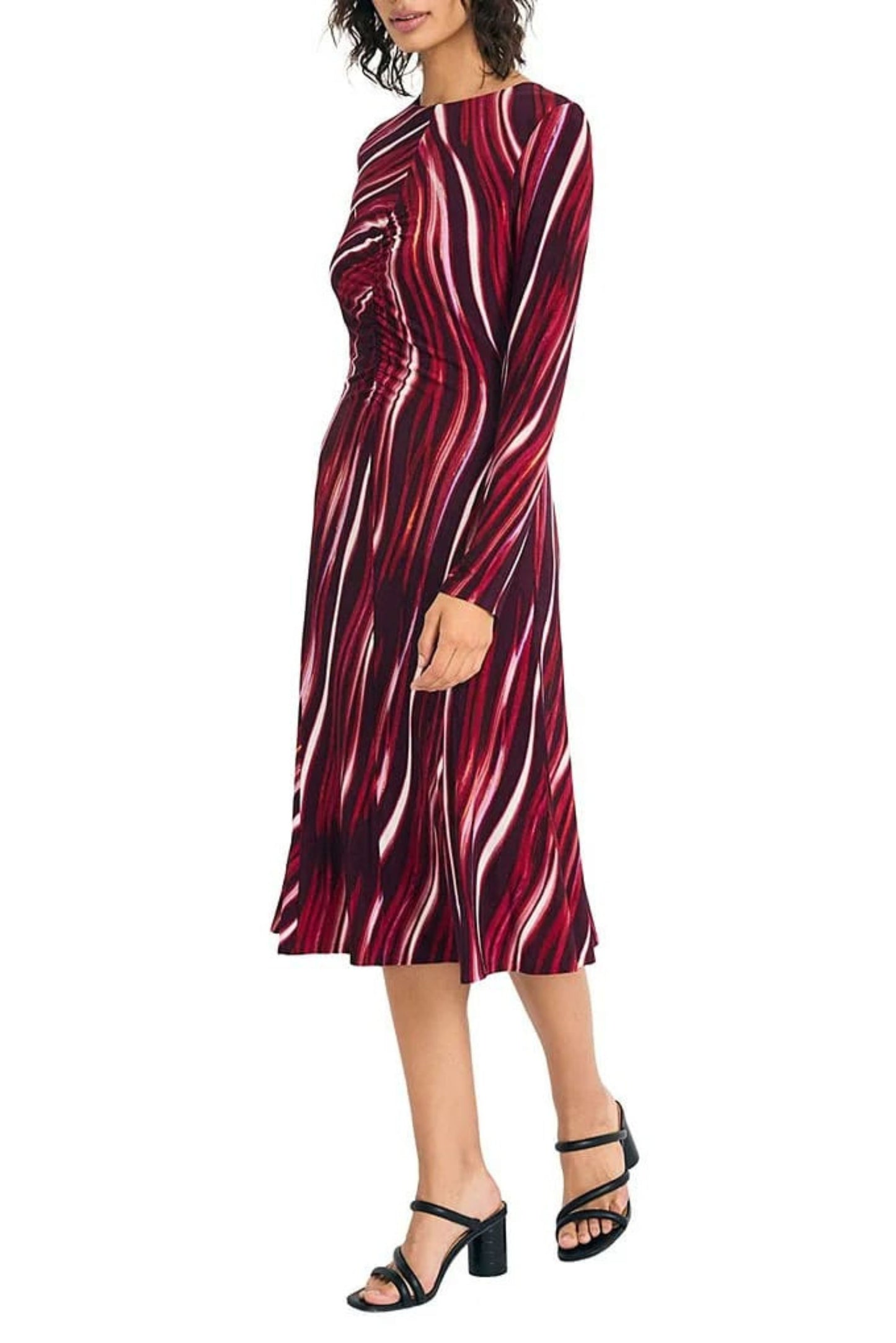 Maggy London Multi Color A-Line Midi Dress