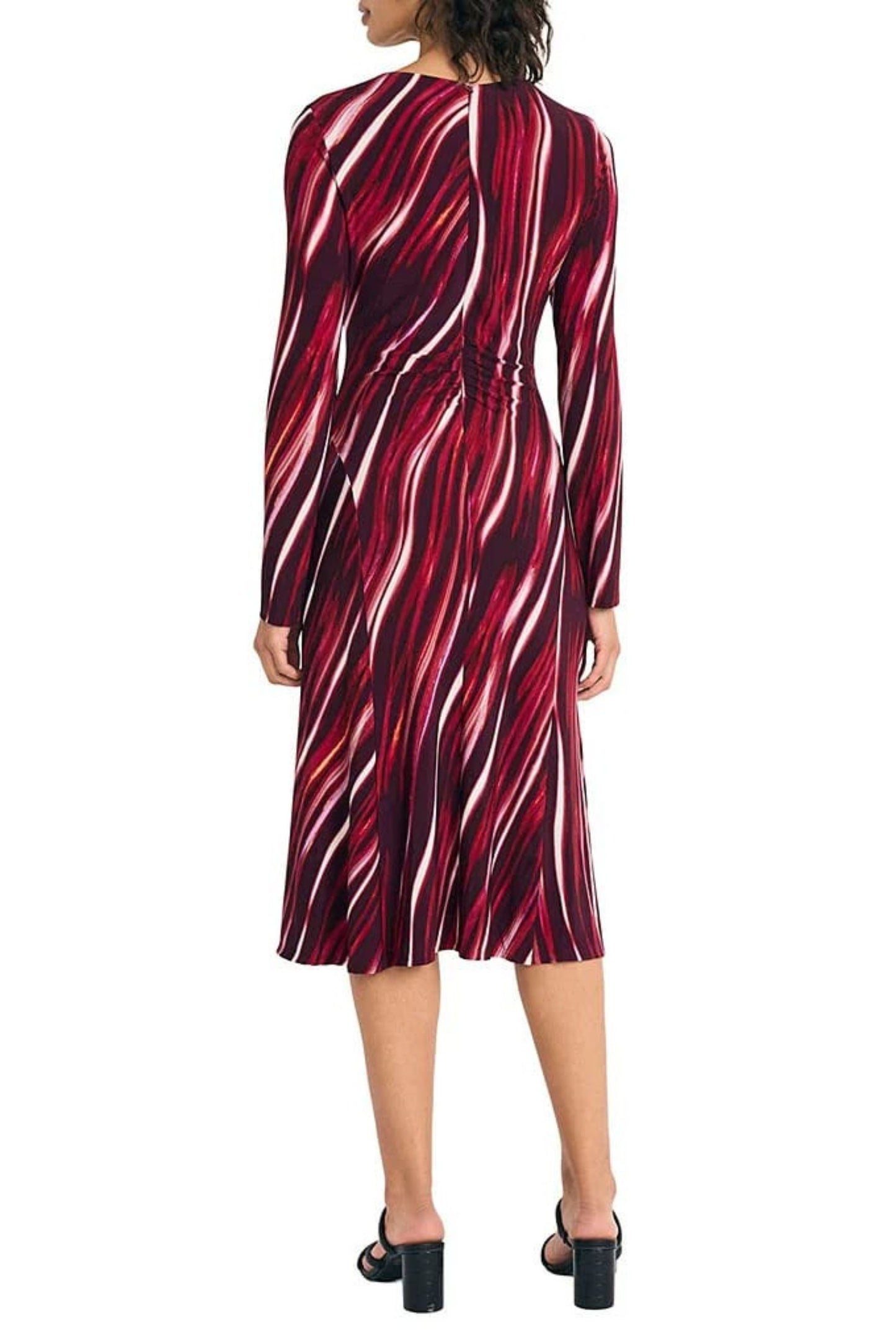 Maggy London Multi Color A-Line Midi Dress