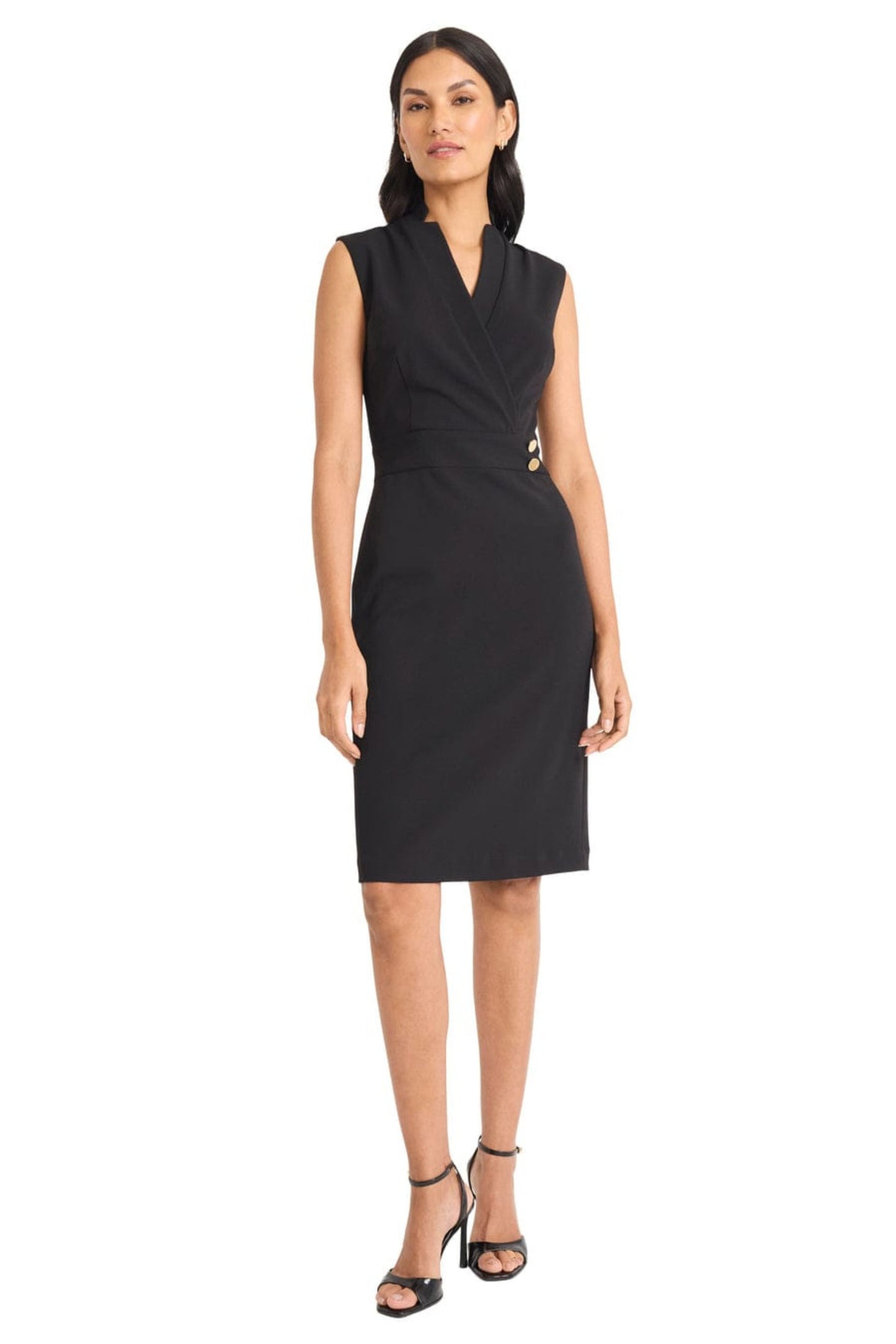 Maggy London V-Neckline Short Day Dress