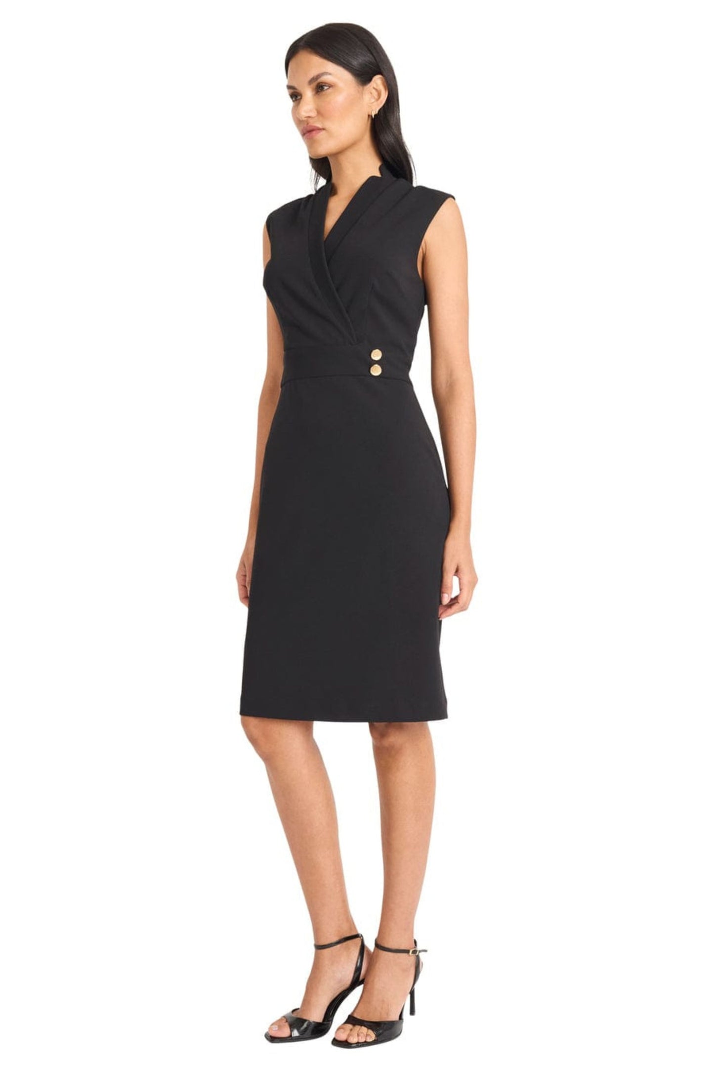 Maggy London V-Neckline Short Day Dress