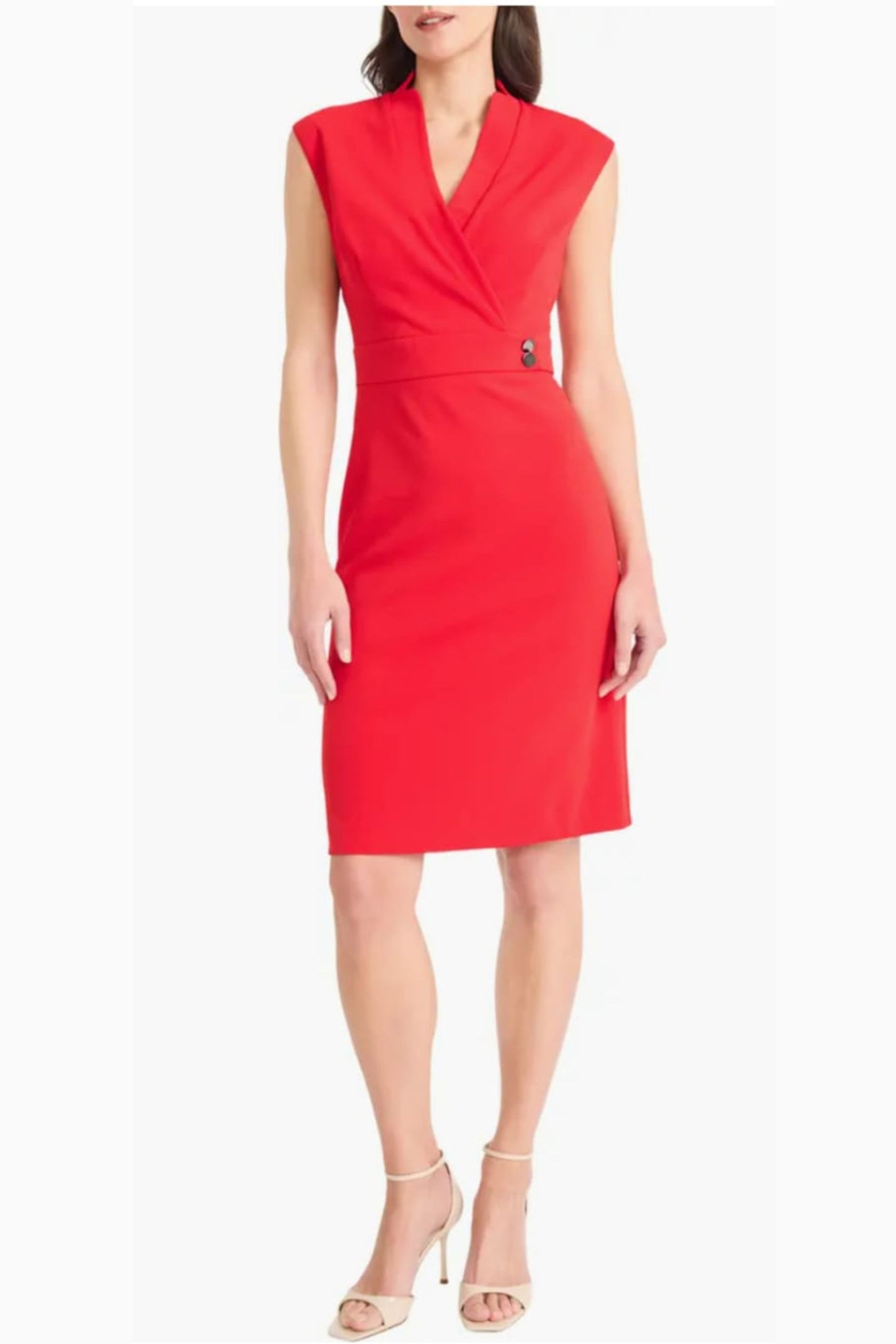 Maggy London V-Neckline Short Day Dress