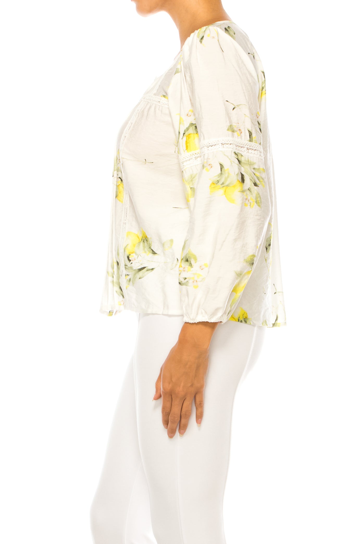 Hester & Orchard Floral Peasant Top