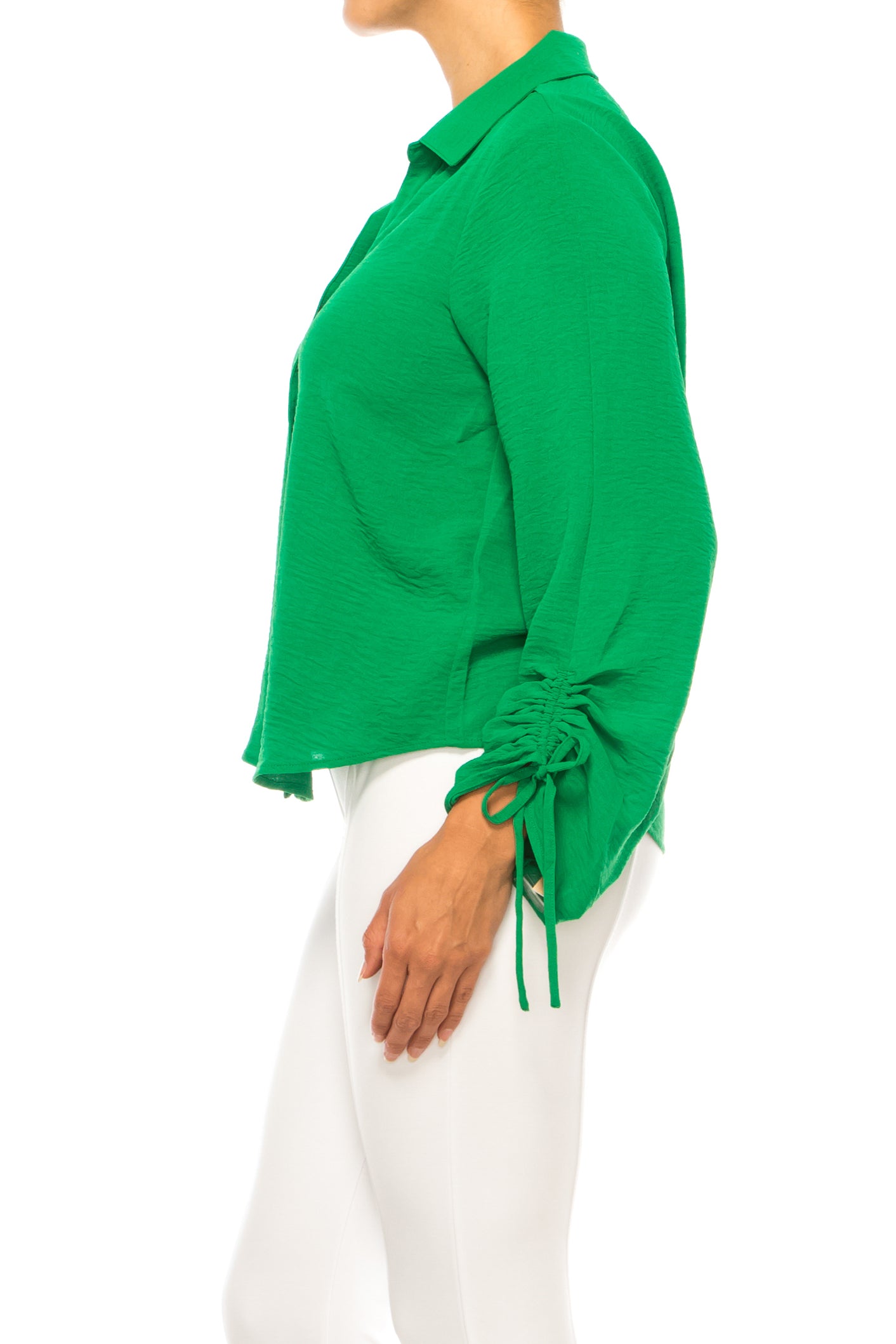 Hope & Harlow Collared Button Down Top